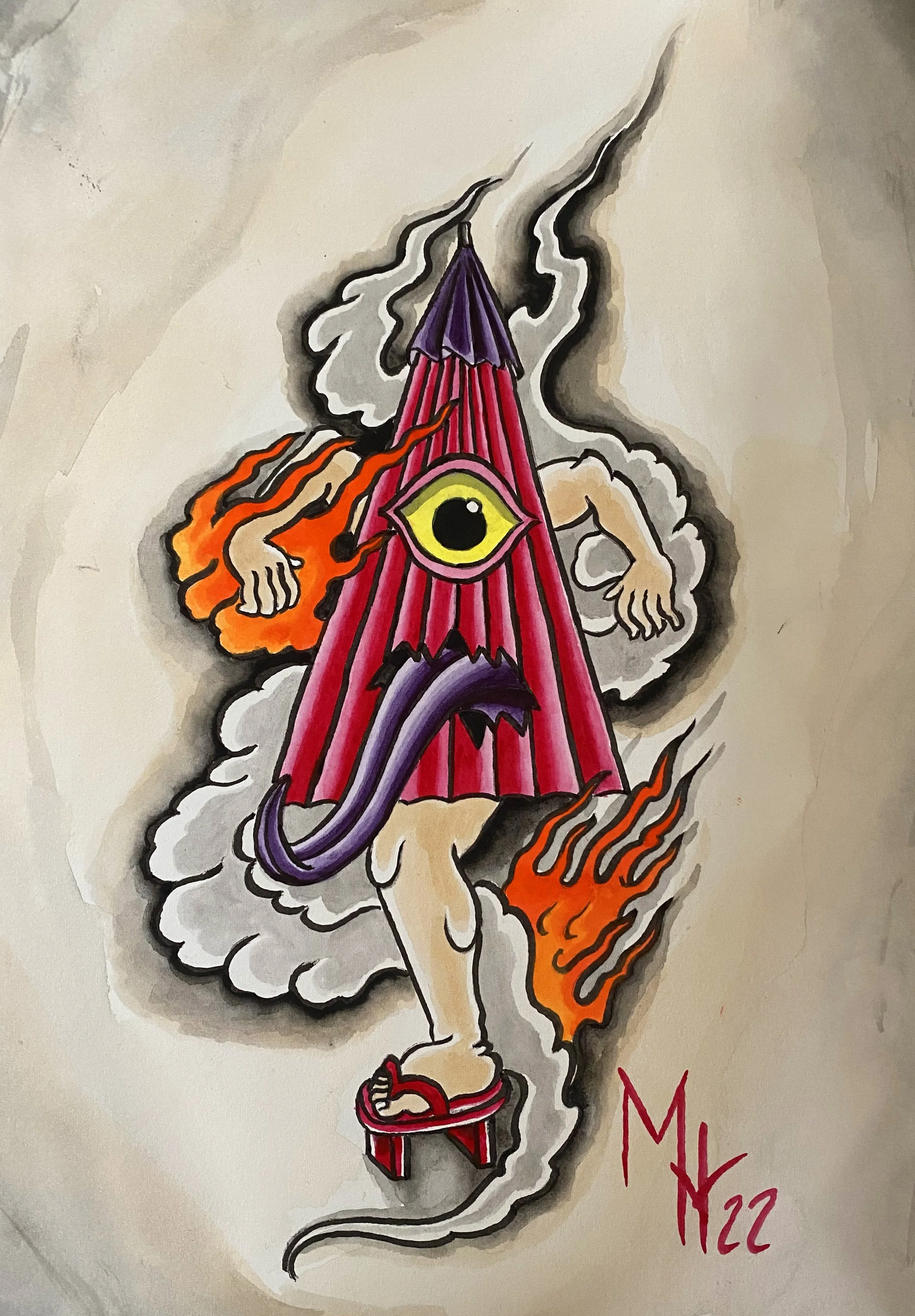 Kasa Obake Tattoo Japanese Yokai