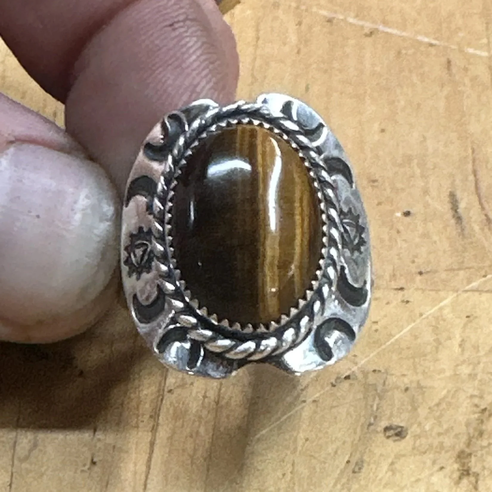 Commission Diaries No. 1: Evan’s Tiger’s Eye Shield Ring