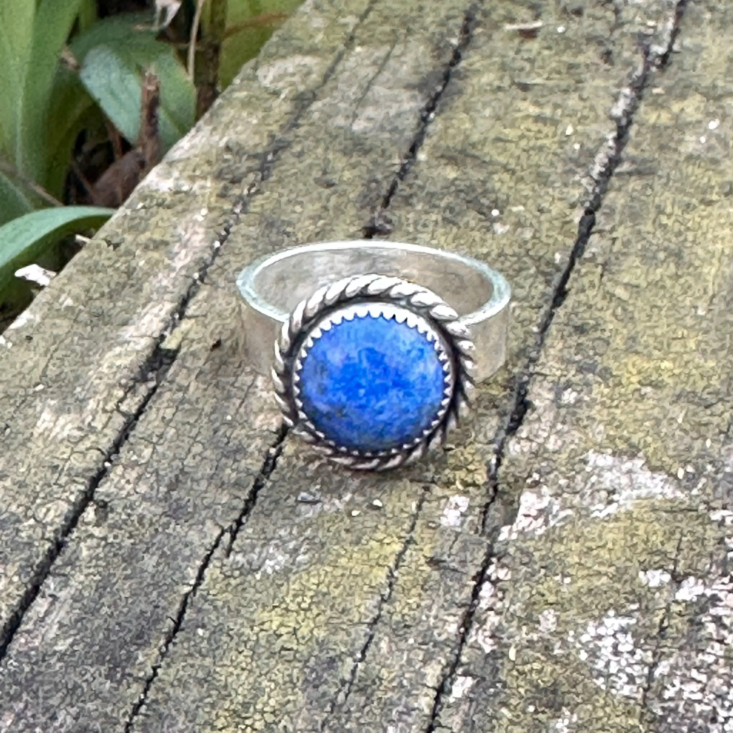 The Quiet Riot // Denim Lapis Statement Ring