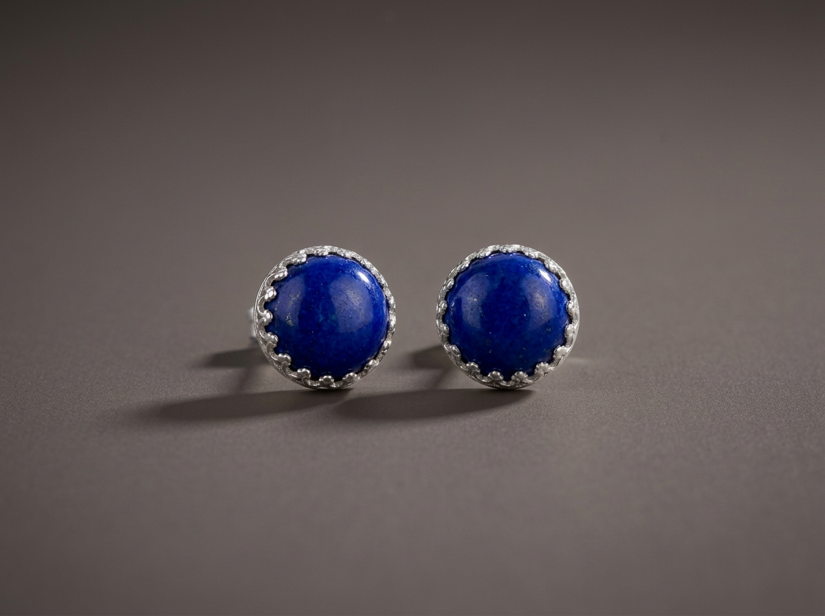 The Focused Mind // Sterling Lapis Lazuli Studs