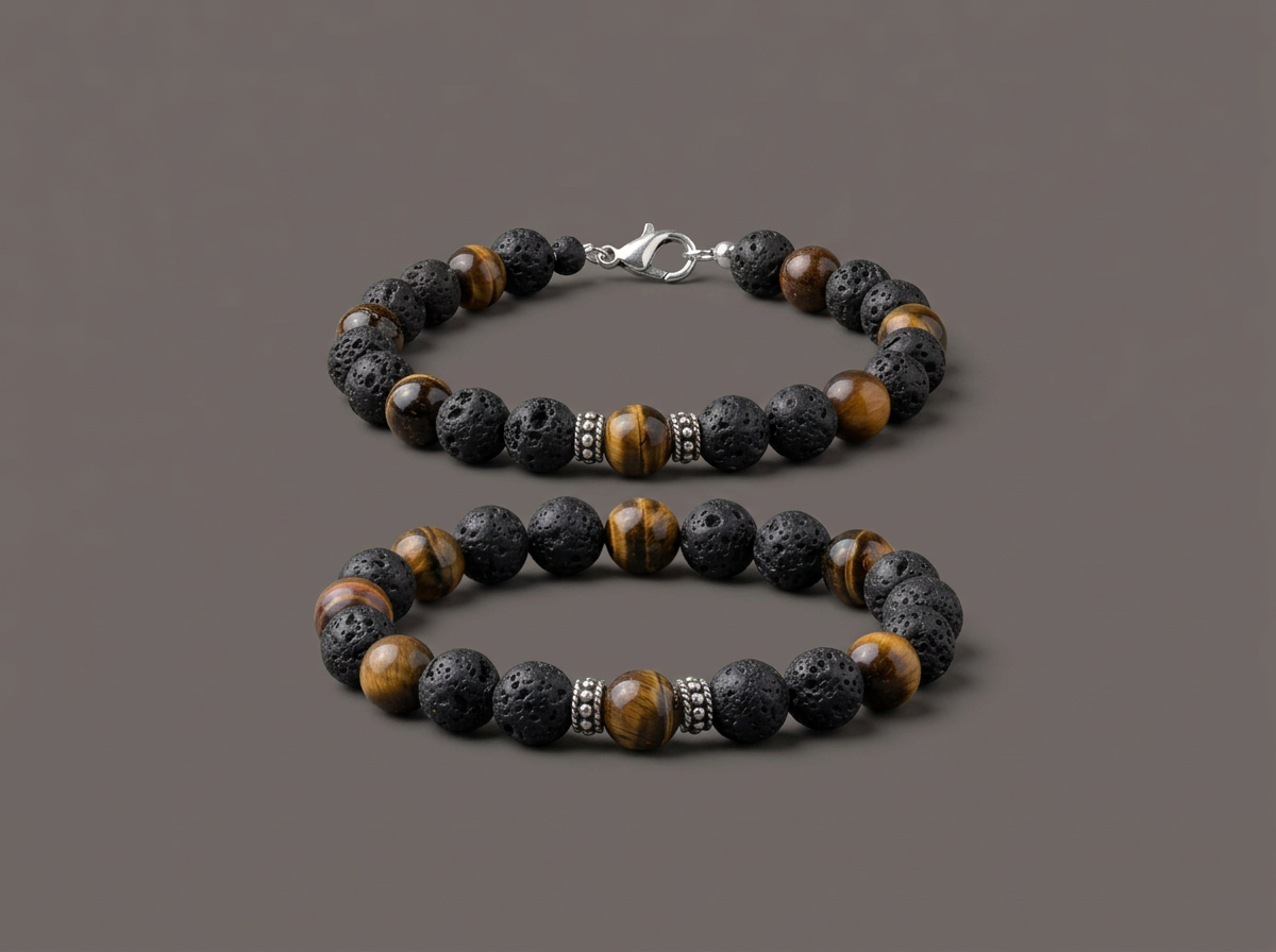 Ember & Ash // Beaded Talisman Bracelet