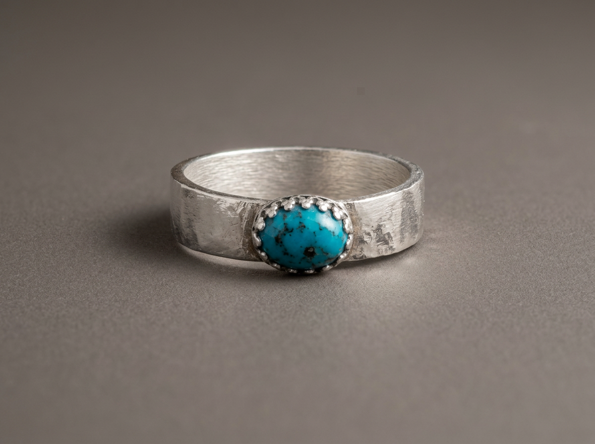 The Storm’s Eye // Turquoise Hammered Band