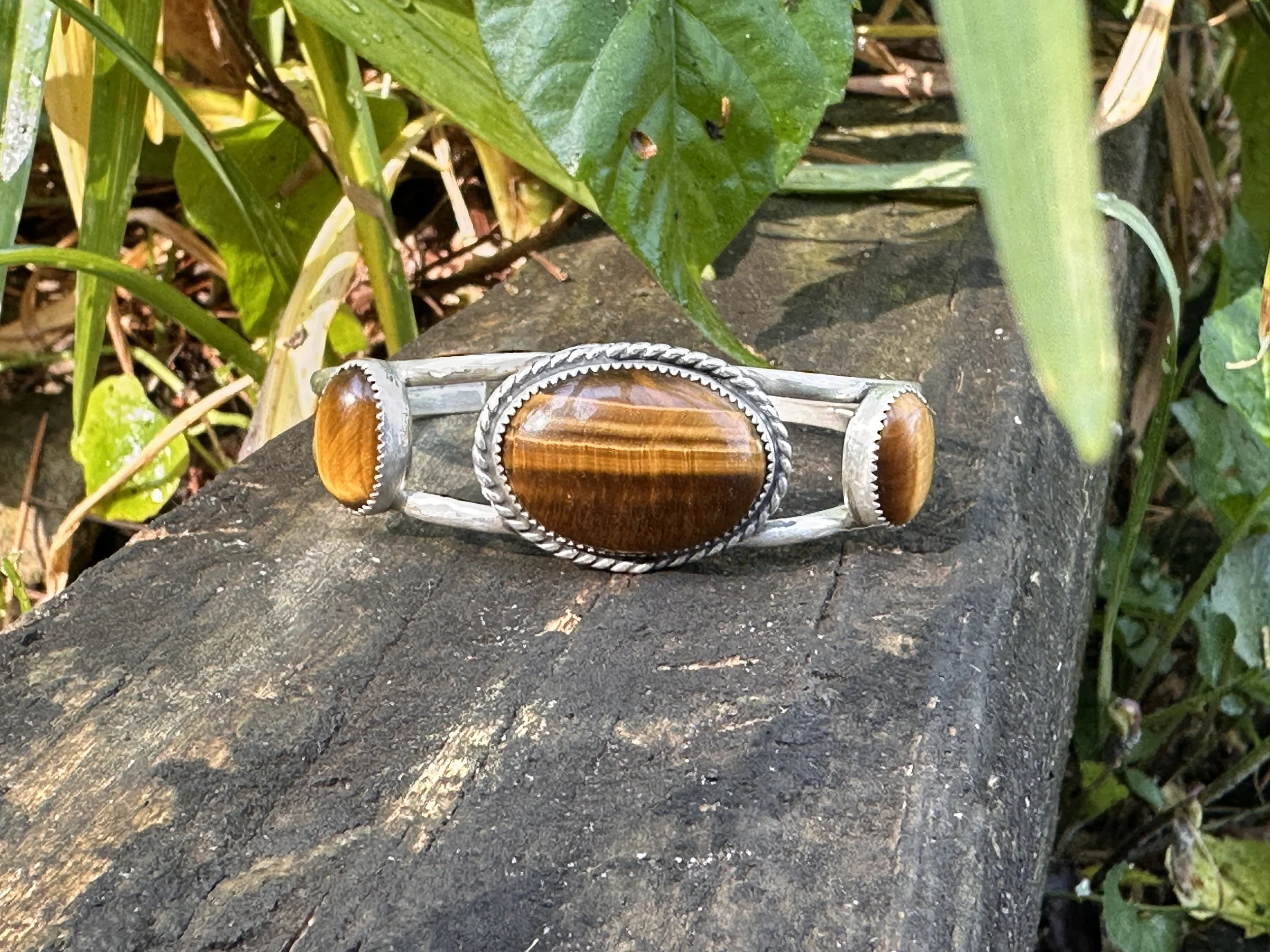 The Lady’s Eye // Tiger’s Eye Triple Cuff