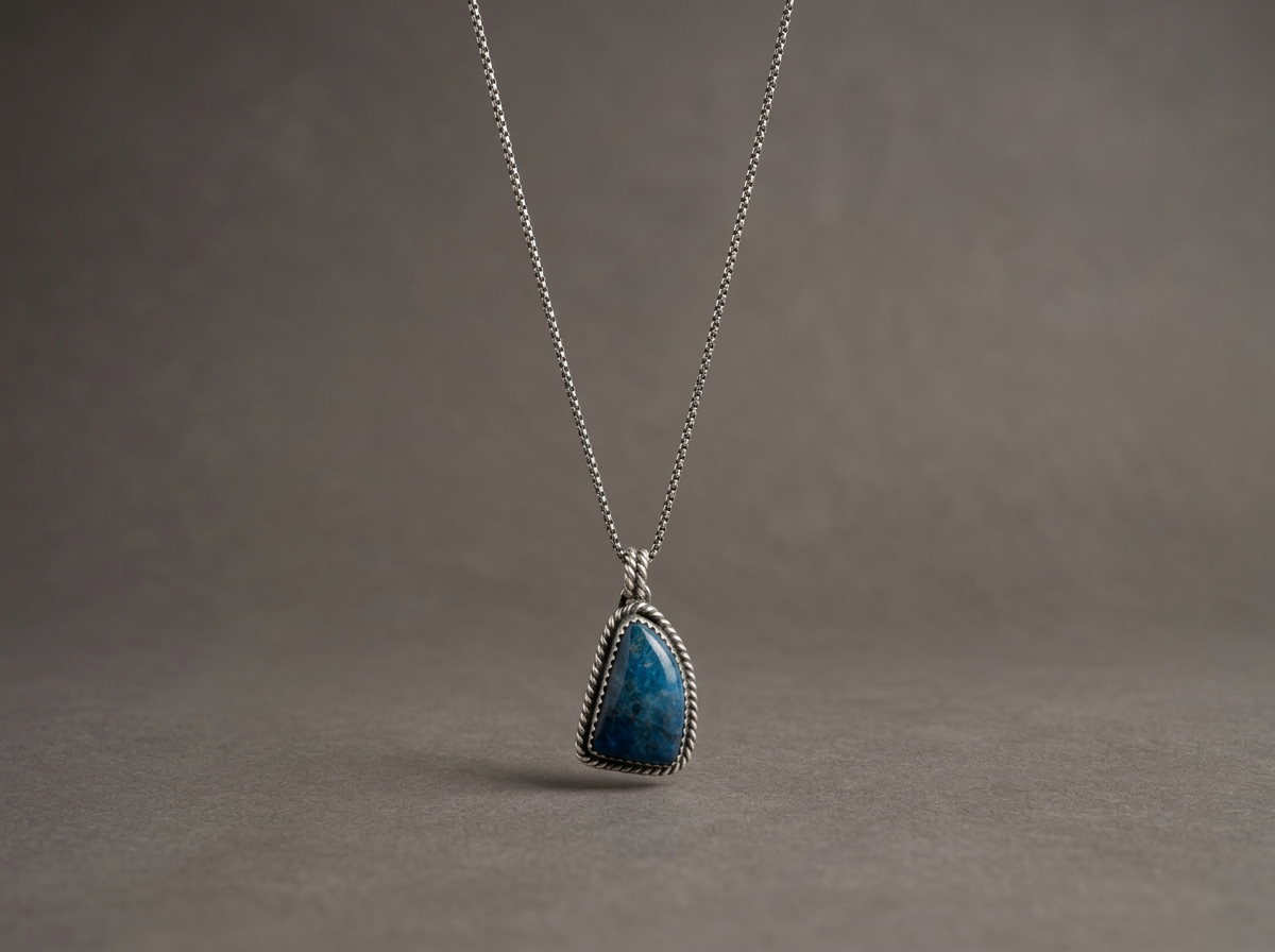 The Live Wire // Apatite Pendant Necklace