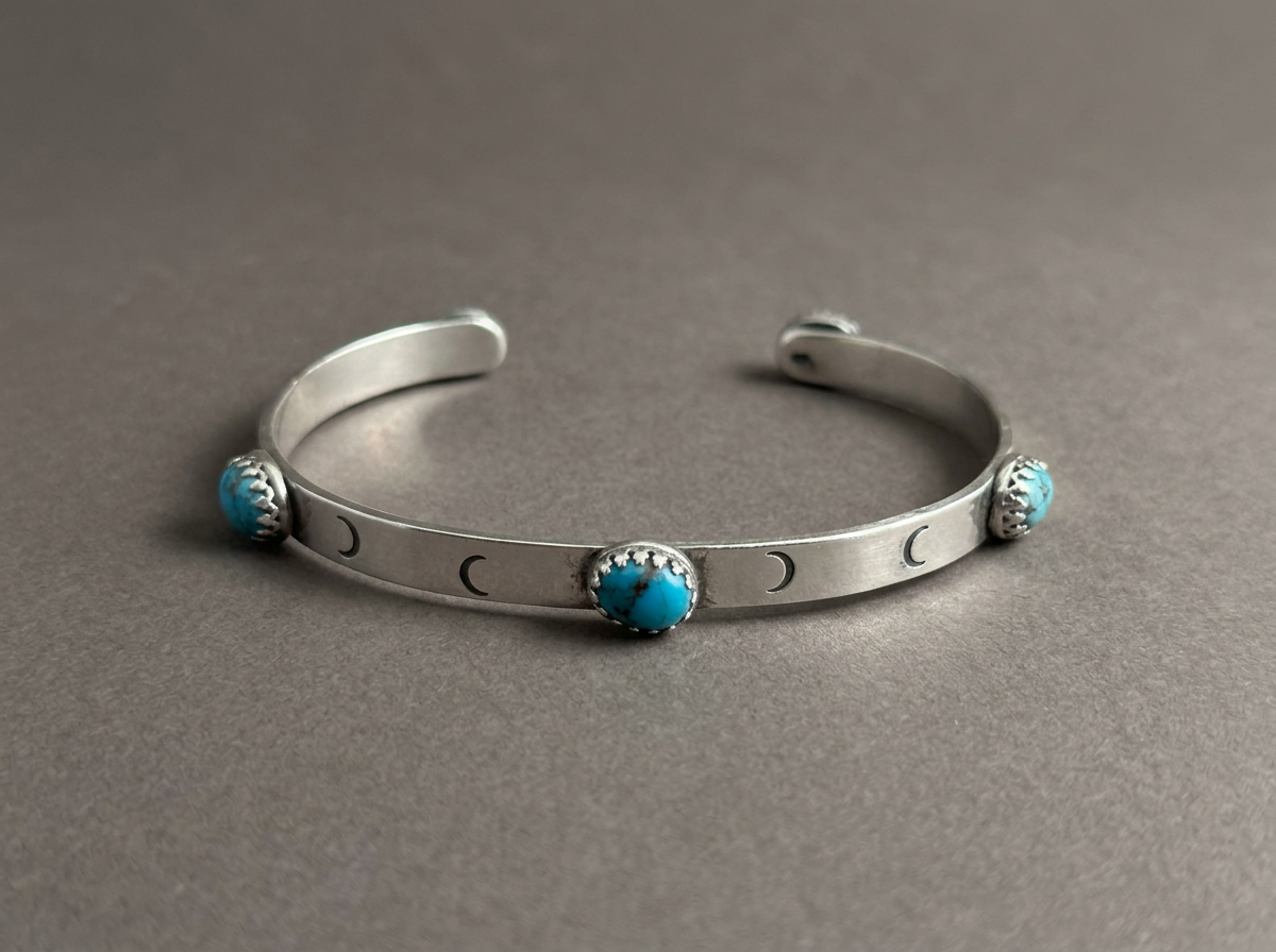 The Higher Ground // 5-Stone Turquoise Cuff