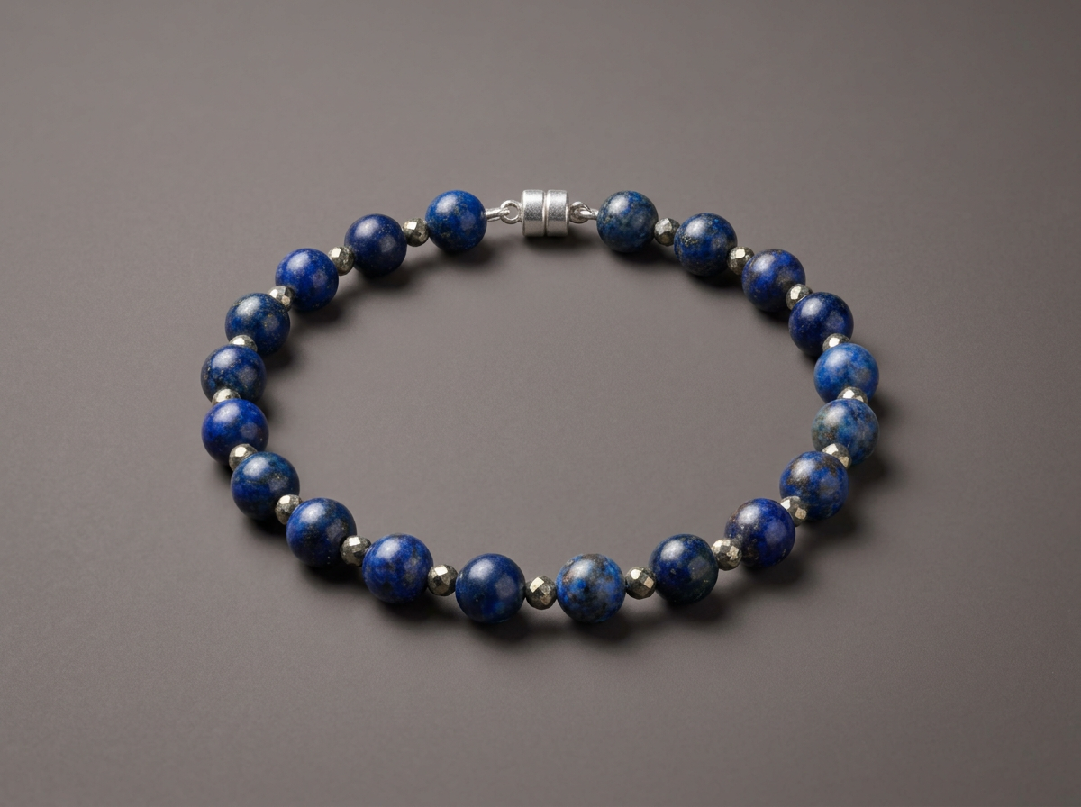 The Encore // Lapis Lazuli & Pyrite Bracelet