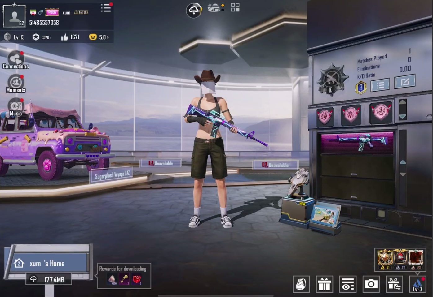 lvl 62,  M16 Electric Level 4 Kill