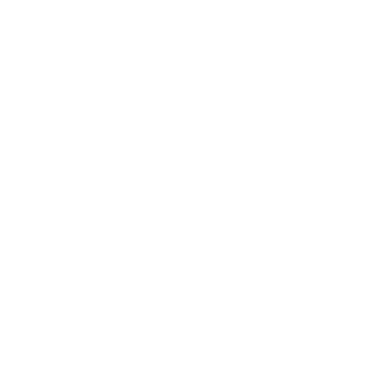 White outline of a human brain on a black background.