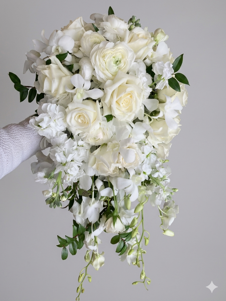 Elopement Cascade Bouquet