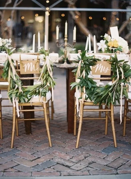 Mr. and "Mrs" chair hangs