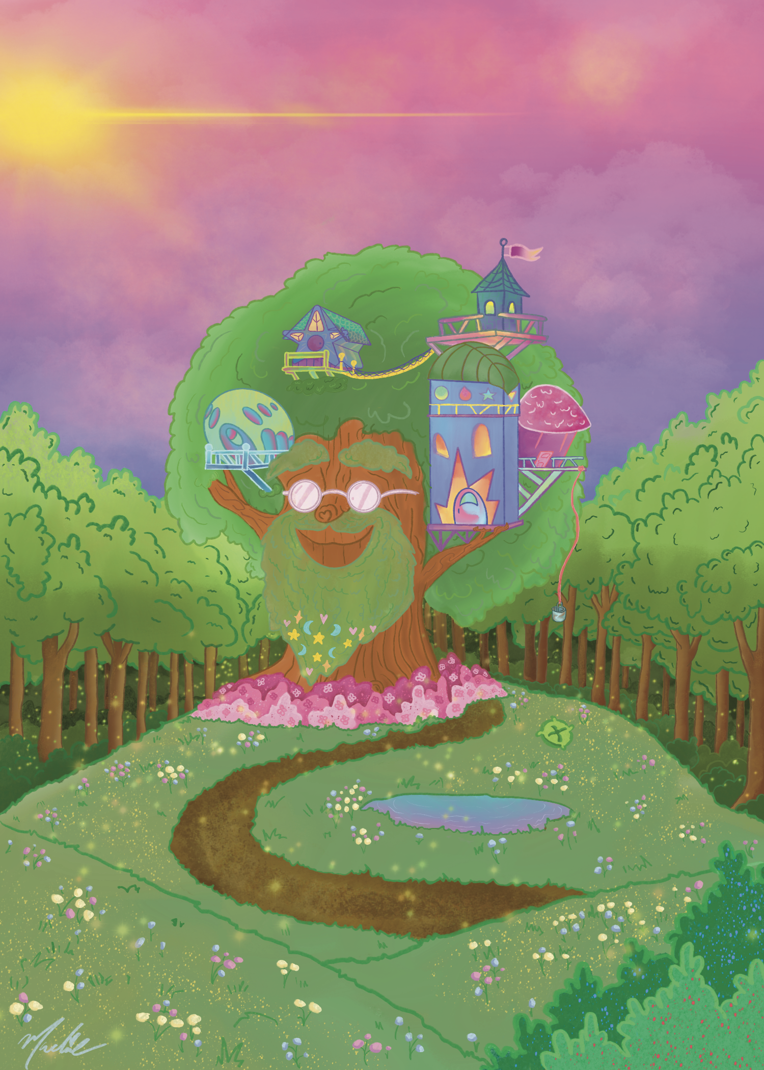 5x7 Art Print (Enchanted Evening)