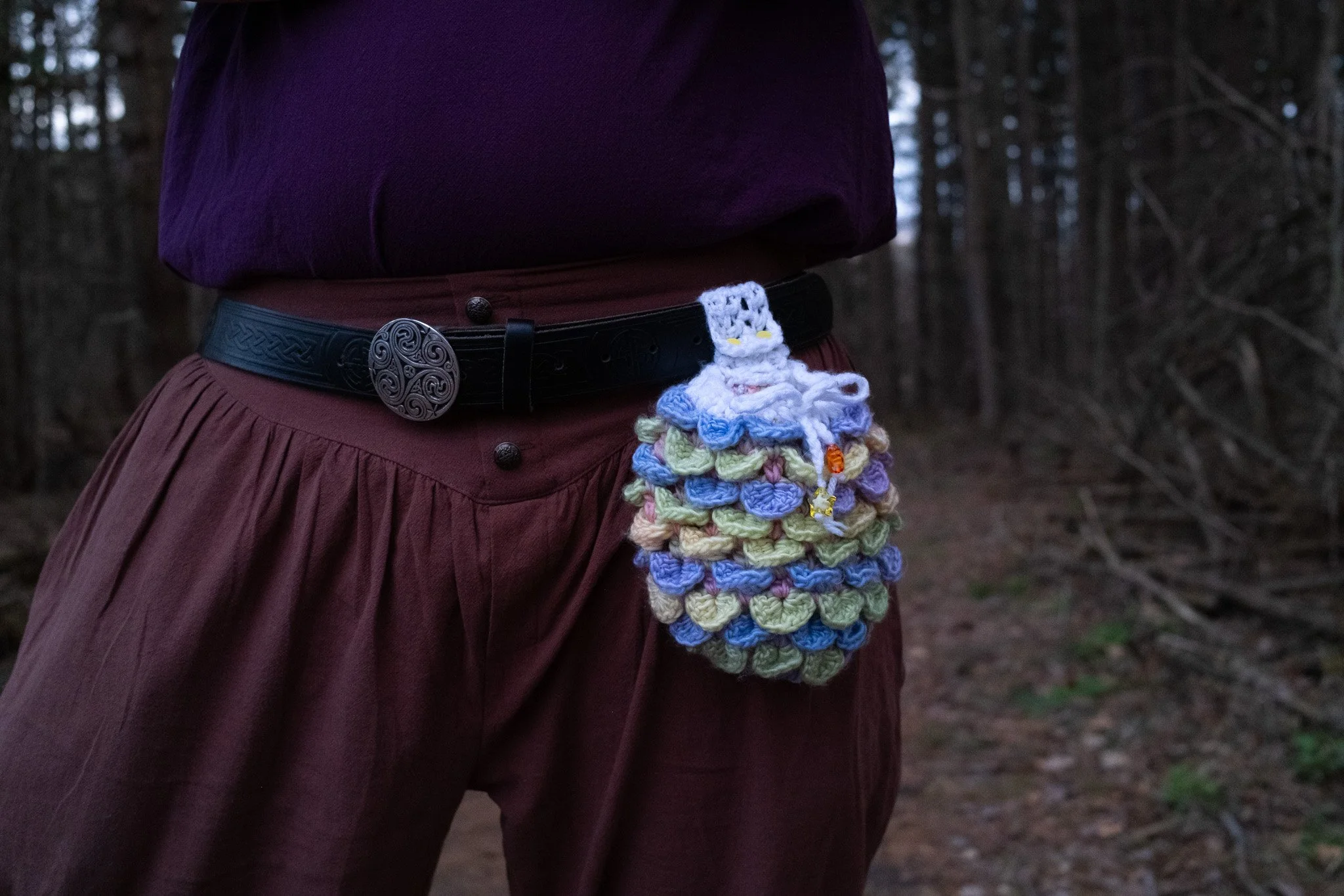 Crochet Infinity Dice Bag