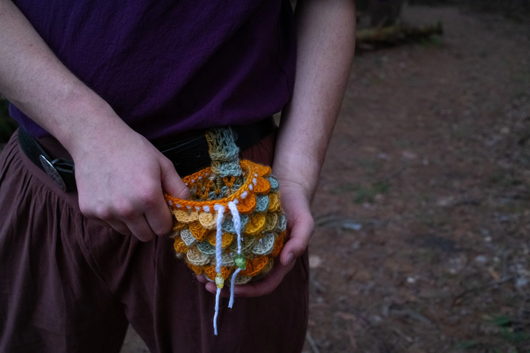 Crochet Infinity Dice Bag