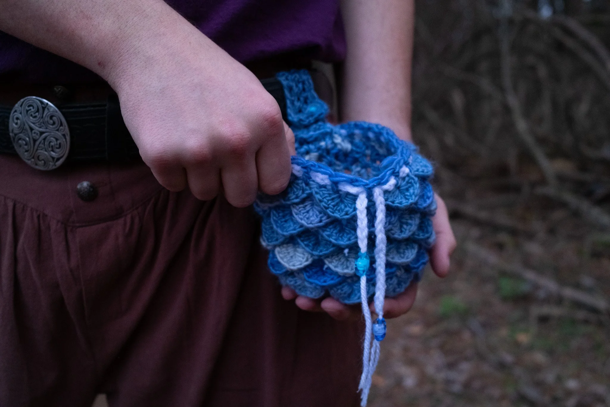 Crochet Infinity Dice Bag