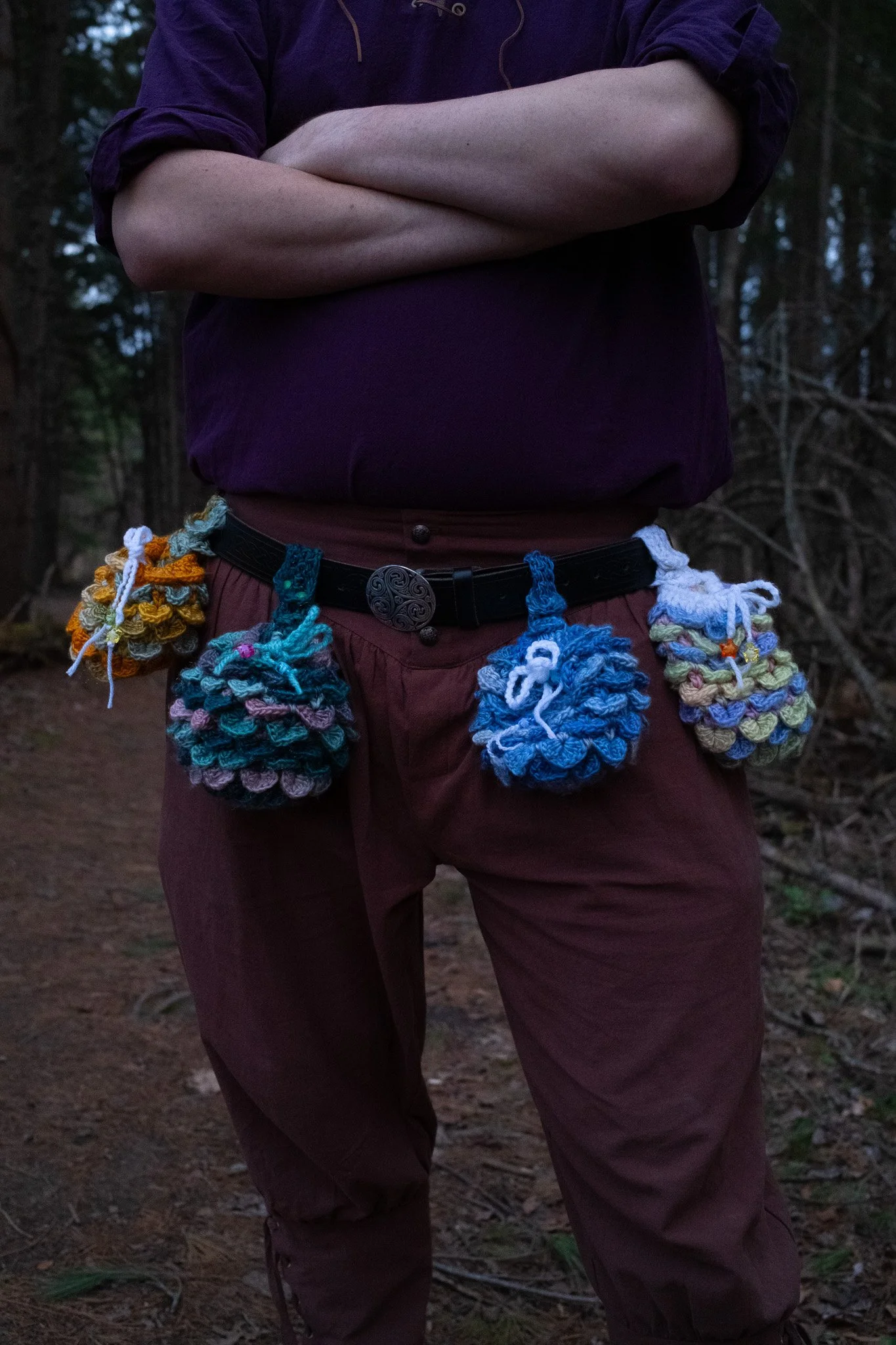 Crochet Infinity Dice Bag