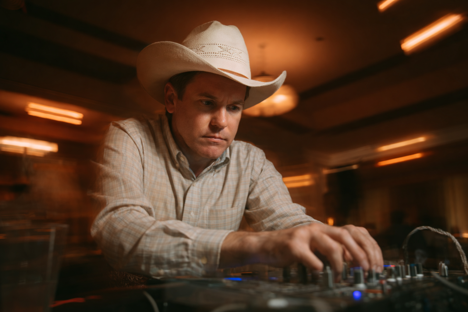 Live DJ hosting karaoke