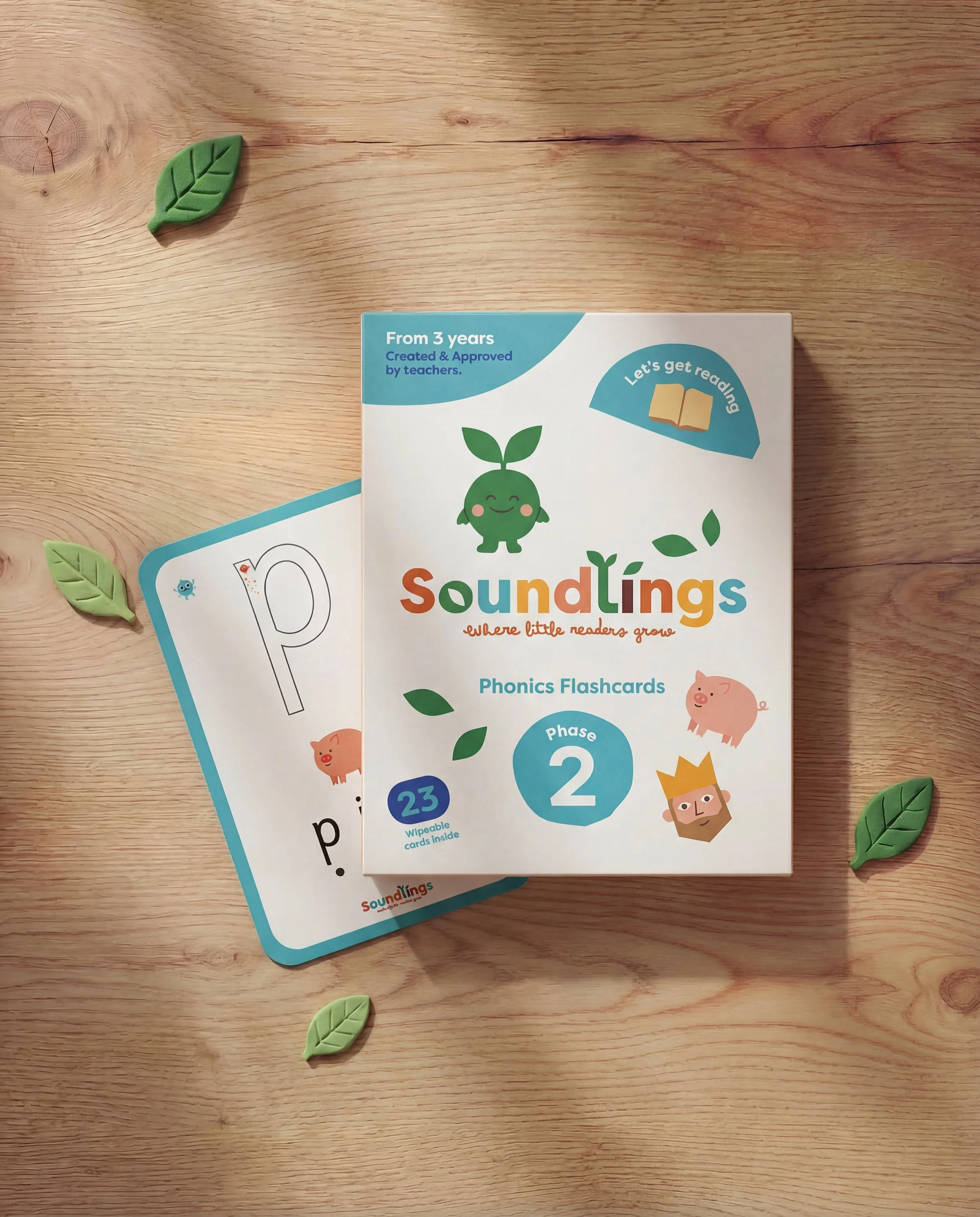 Phase 2 Phonics Flashcards (From 3 years)