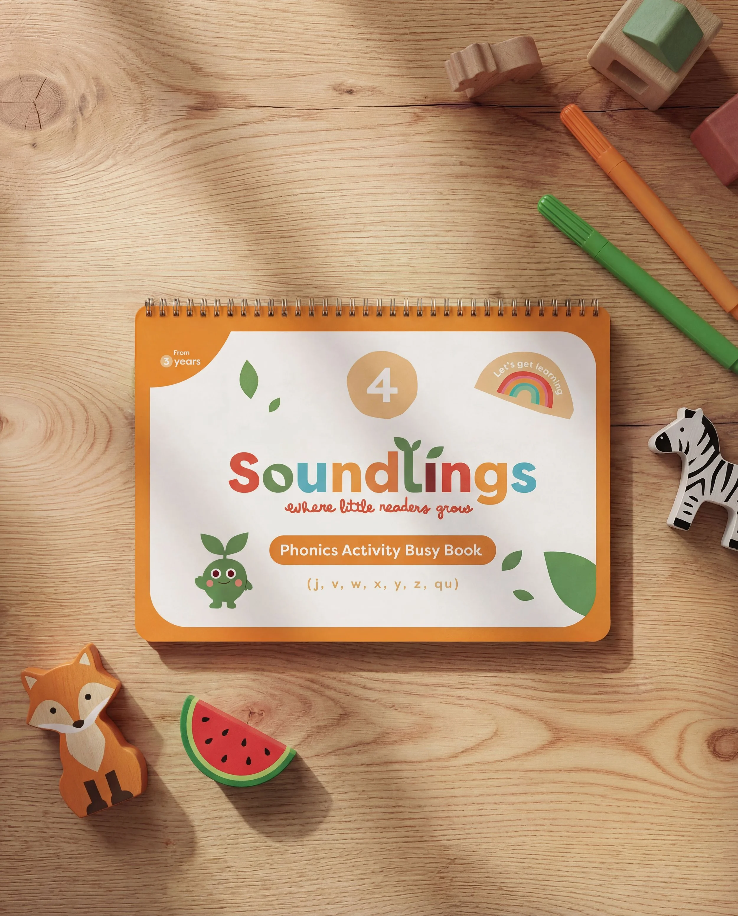 Phonics Activity Busy Book 4 (From 3 years)