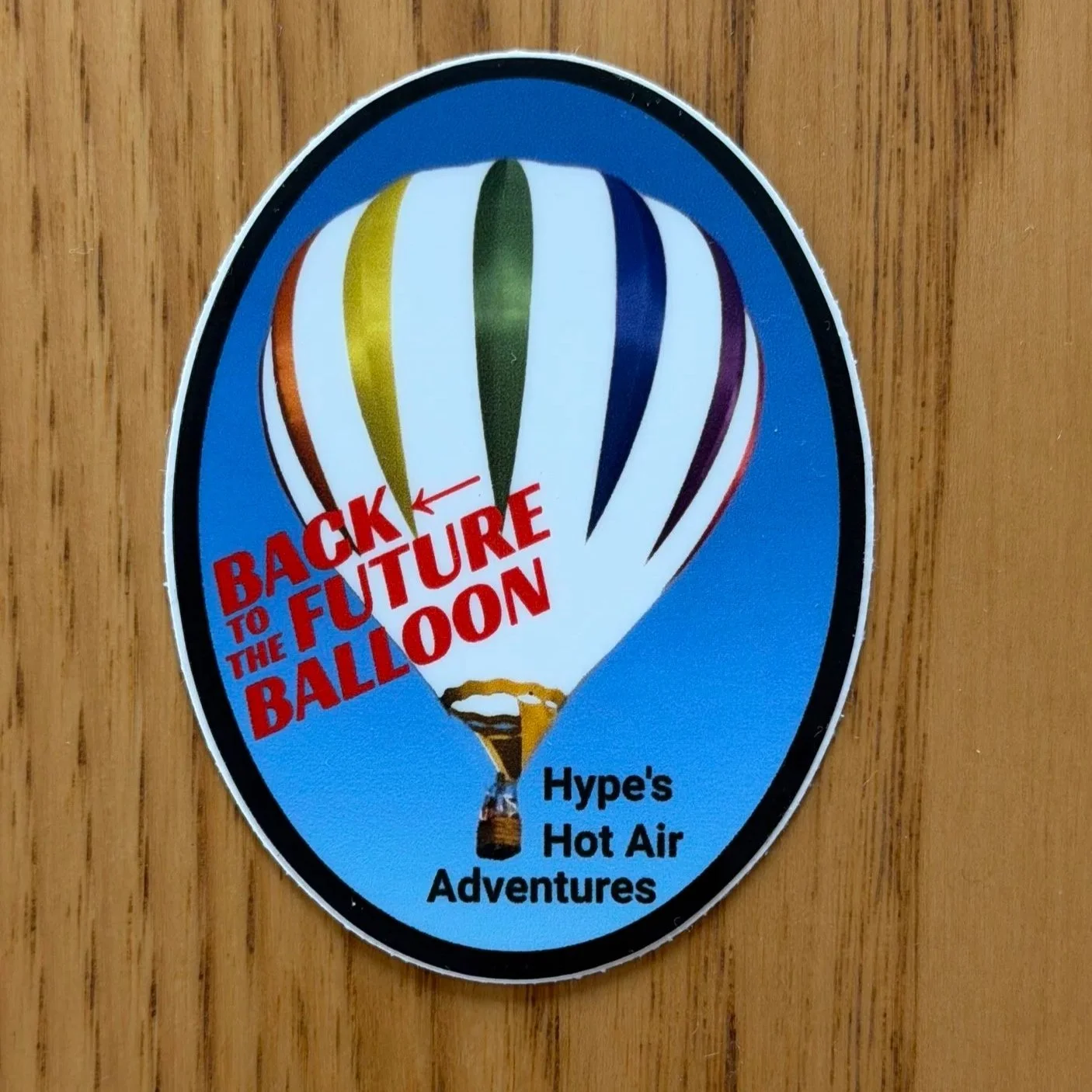 3.75" Back to the Future Balloon Sticker