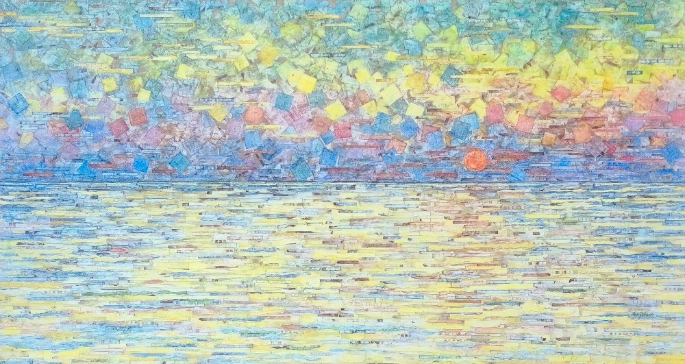 Coucher de soleil, hommage à Claude Monet
