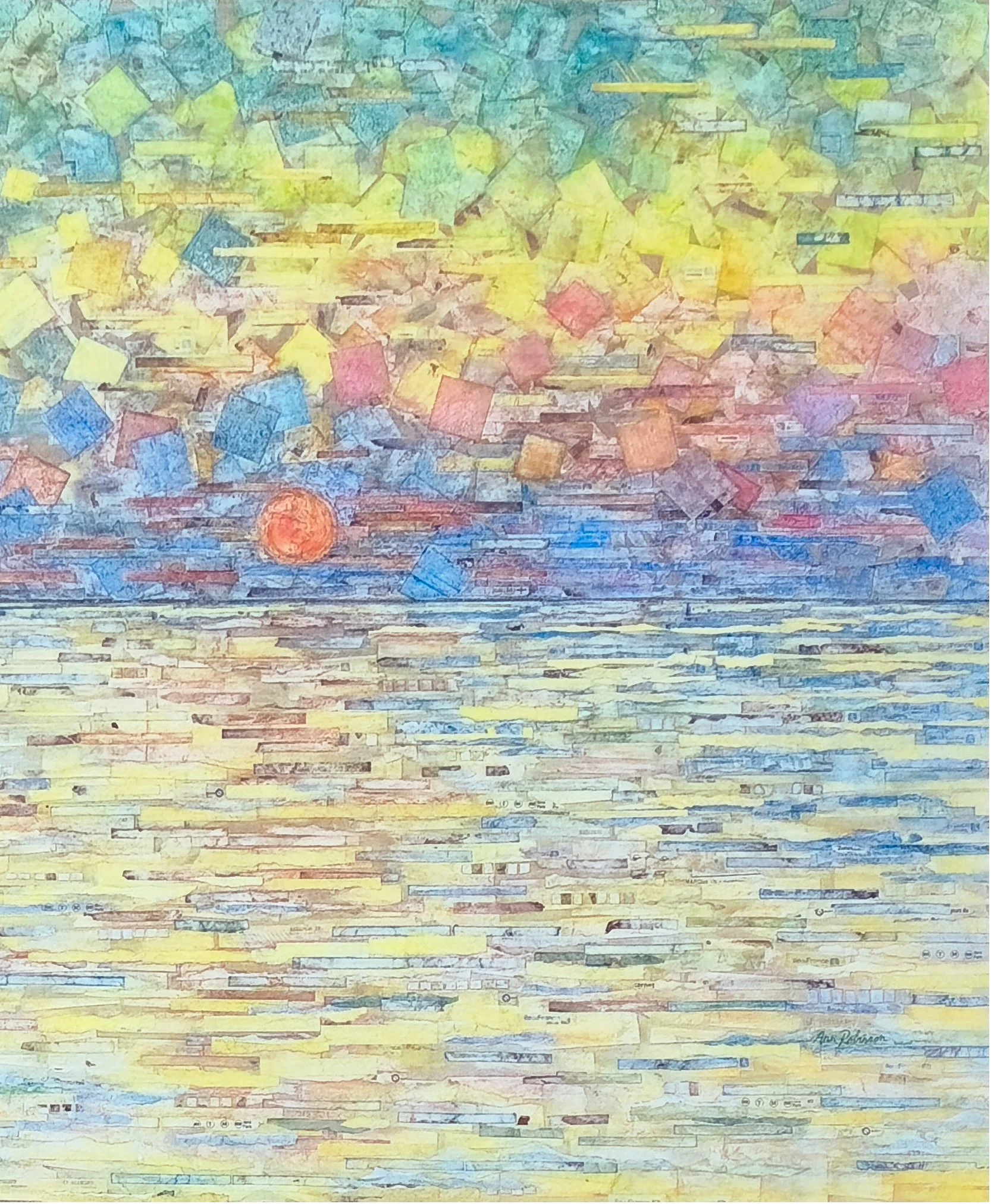soleil centré Coucher de soleil, hommage à Claude Monet B.jpg