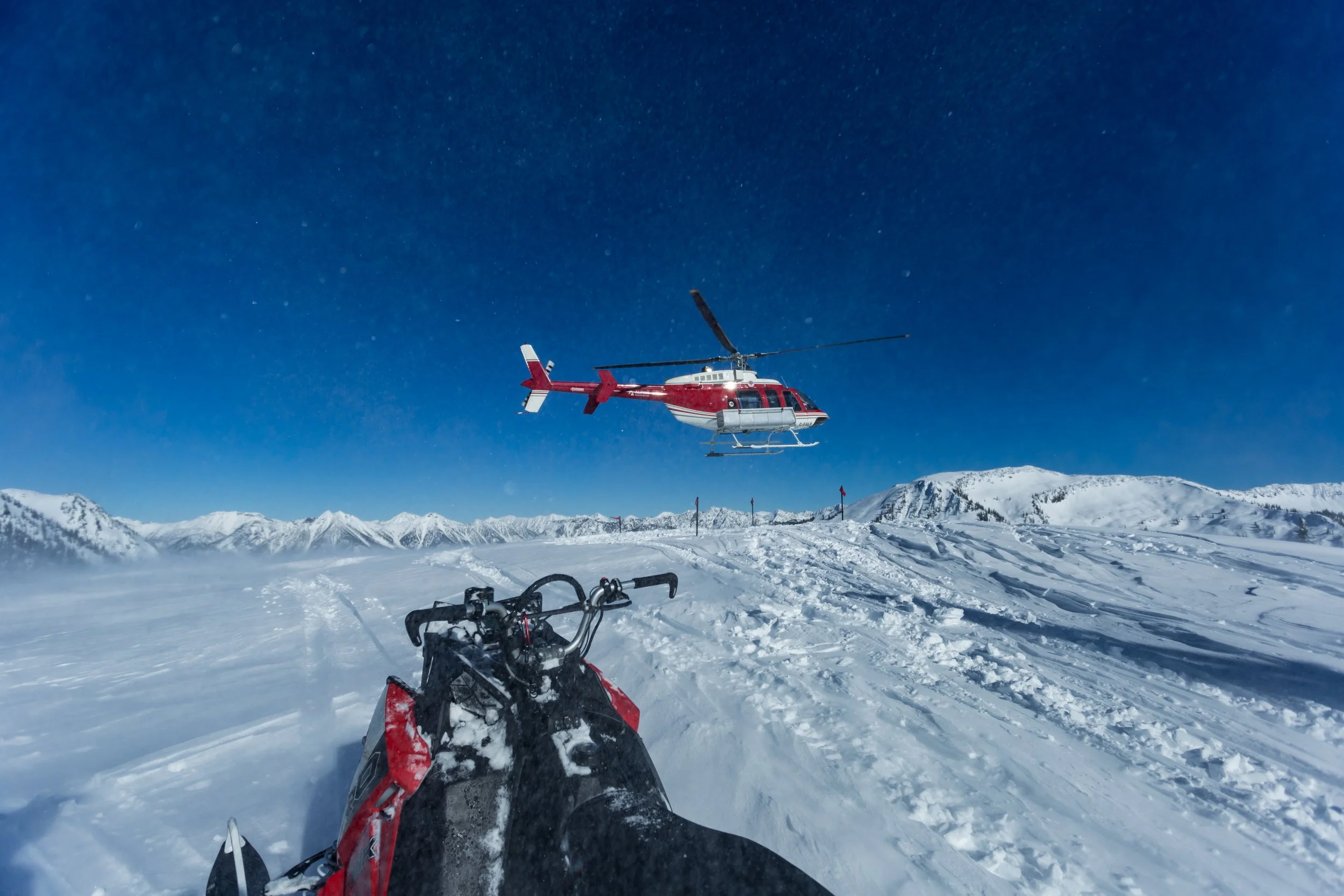Backcountry safety - snowmobiling Nakusp - Photo by Karolina Lamont