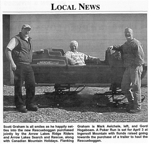 The Arrow Lakes Ridge Riders make the local news 