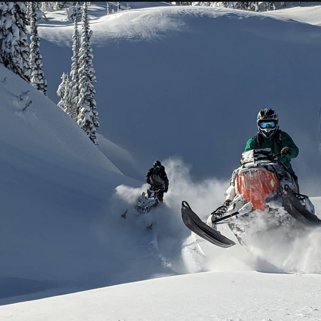 Fun slopes sledding Ingersol Mountain near Nakusp BC. Photo by Alex Marshall 