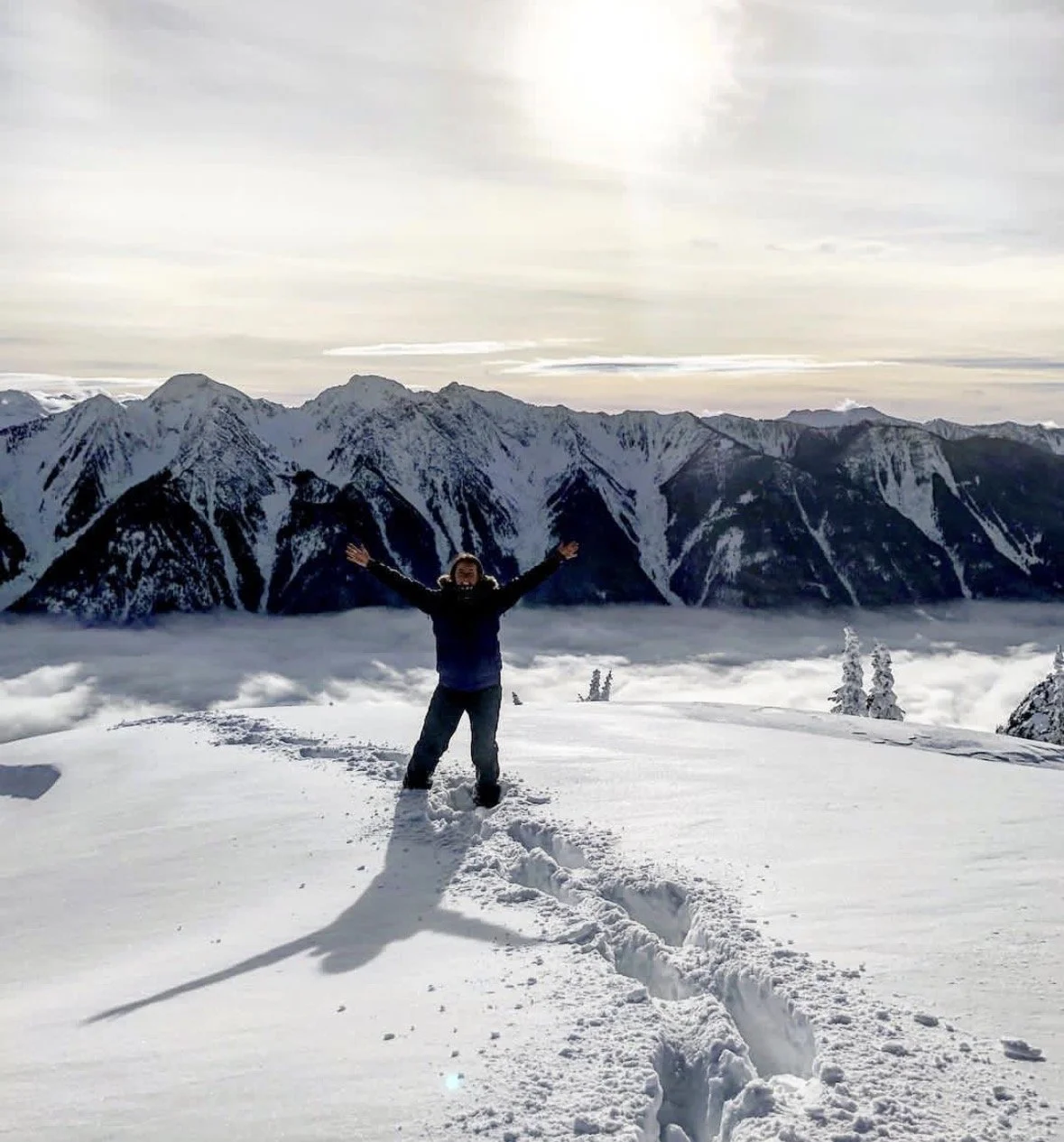 Mountain views at the top of Harlow Mountain near Nakusp, British Columbia. Photo by Alexandra Trenholm 