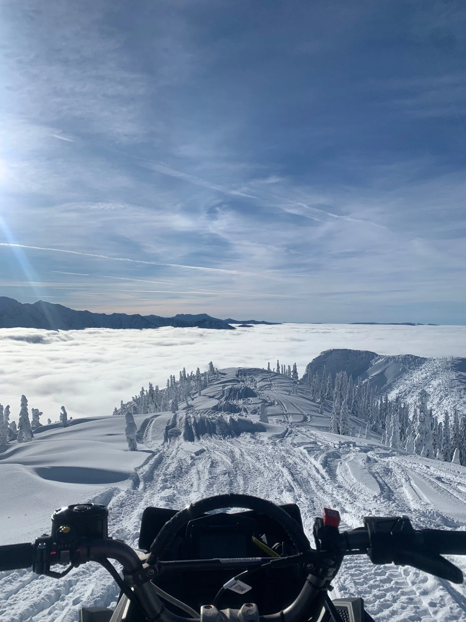 Sledding Harlow Mountain near Nakusp, BC in the Kootenay region. Photo by Alexandra Trenholm