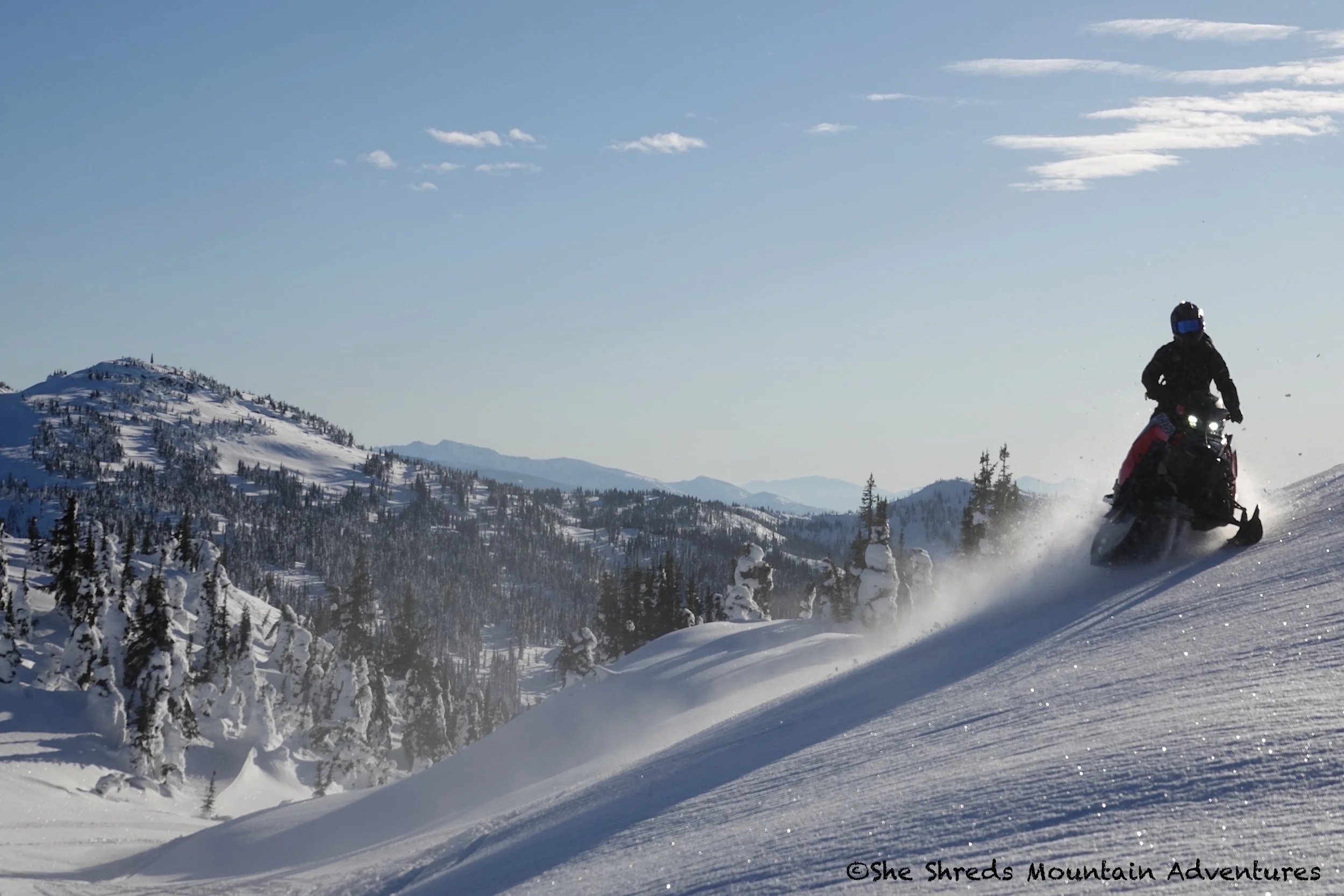 Sledding Harlow Mountain - Photo by She Shred Mountain Adventures