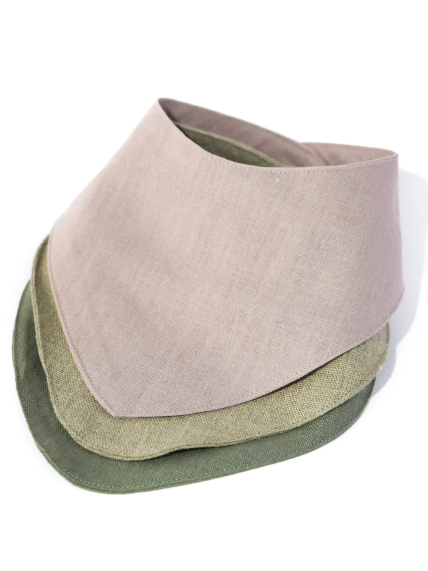 Vaalin pellavasta käsintehty kuolalappu vauvalle