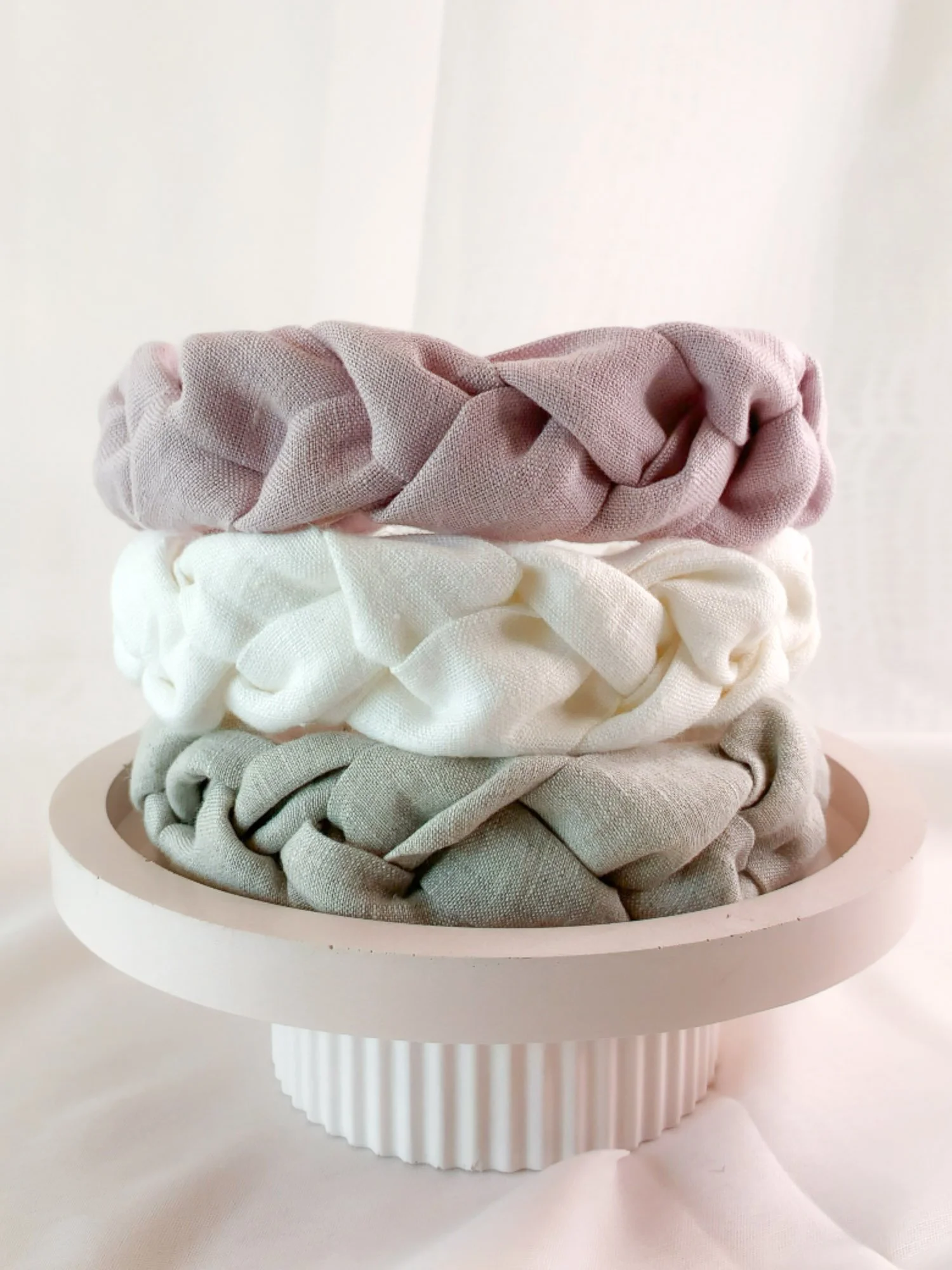 Vaalin käsintehty pellava-asusteet hiuspannat