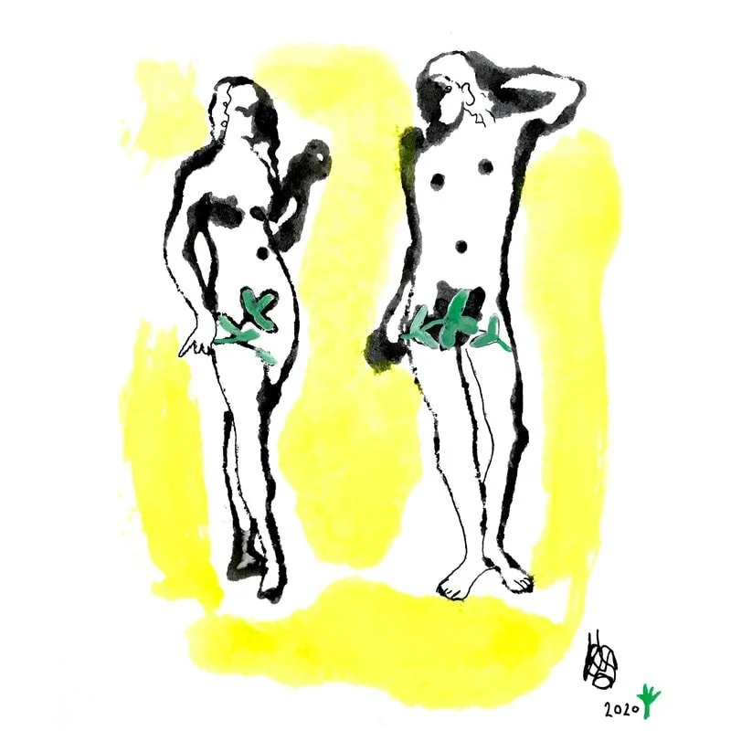 FREE WILL, 2022 Monoprint 7 x 9 in
