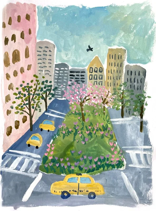 NEW YORK, 2023 Gouache on Paper