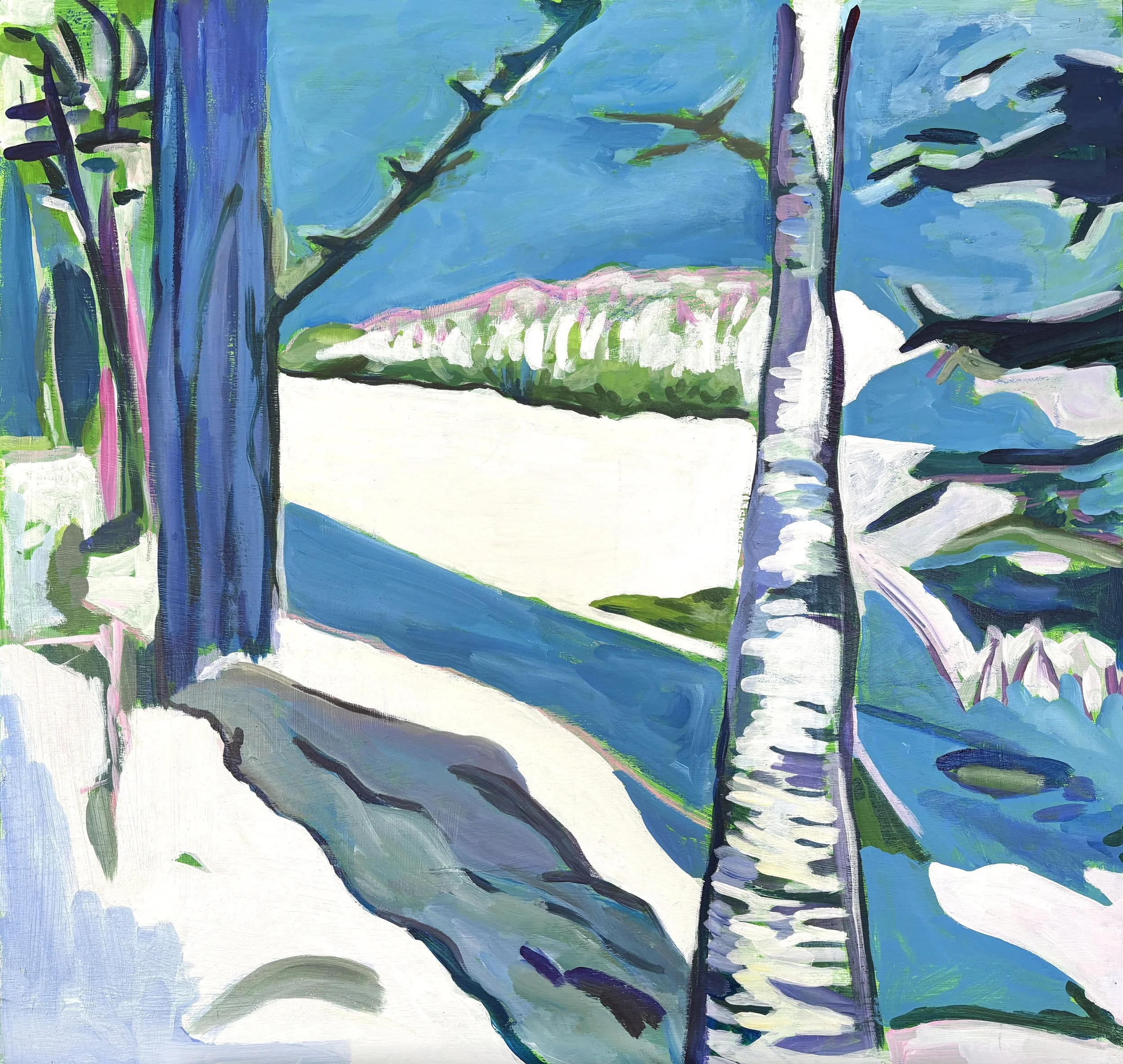Winter Promise,
Oil and Acrylic on Wood Panel,
26 x 25 inches,
2026