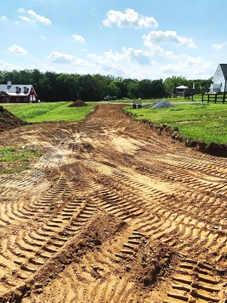 Commercial grading and site preparation with skid steer in Lynchburg, VA