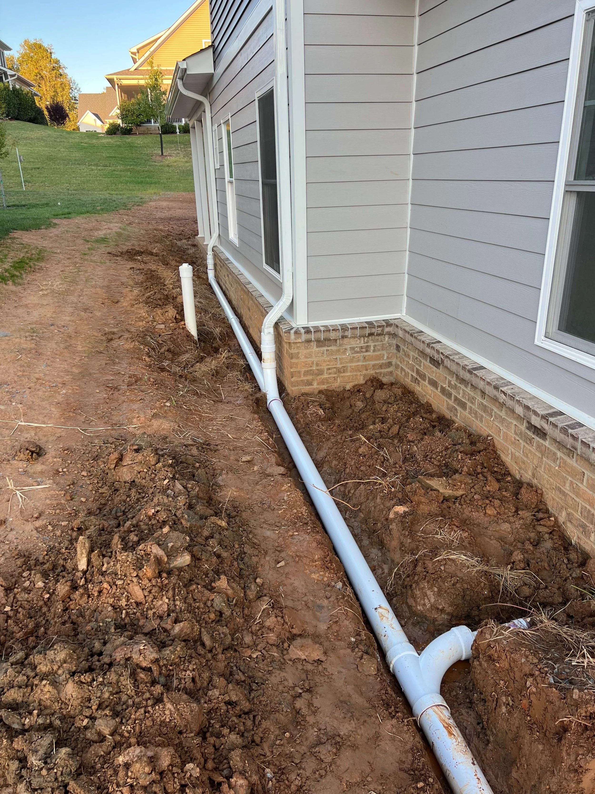 Commercial grading and drainage preparation in Charlottesville, VA