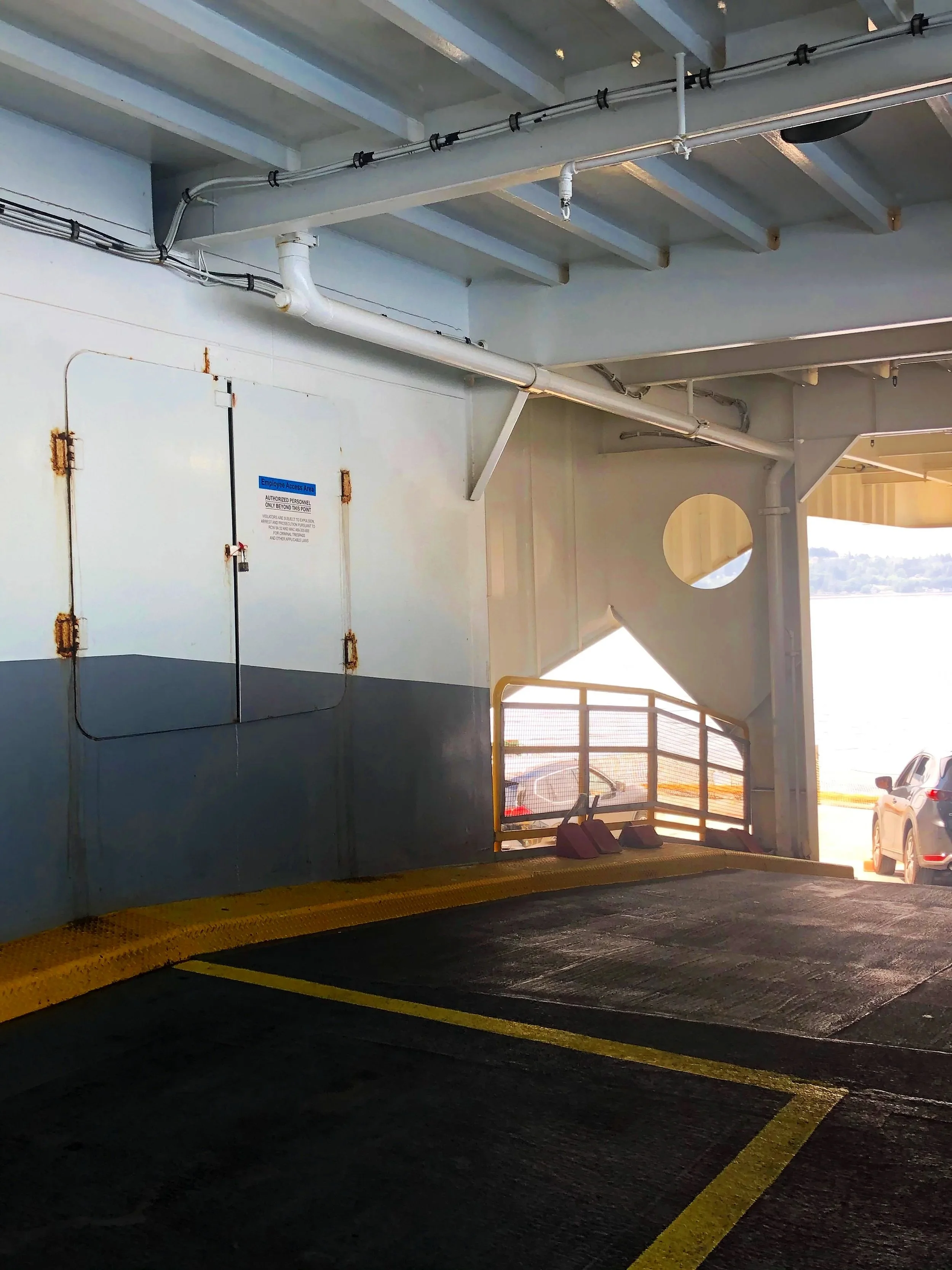 Ferry deck