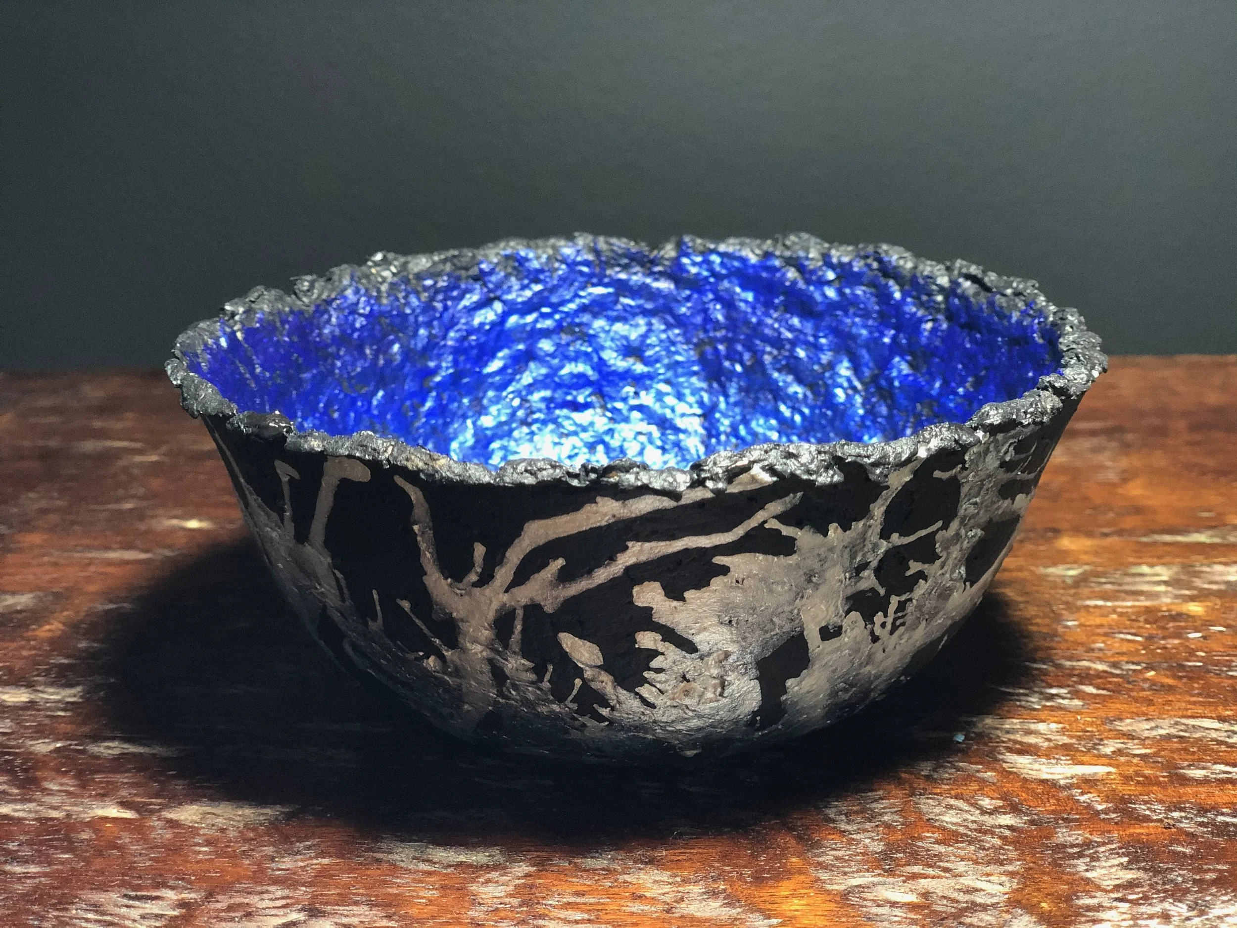 Paper bowl...made of toilet paper rolls