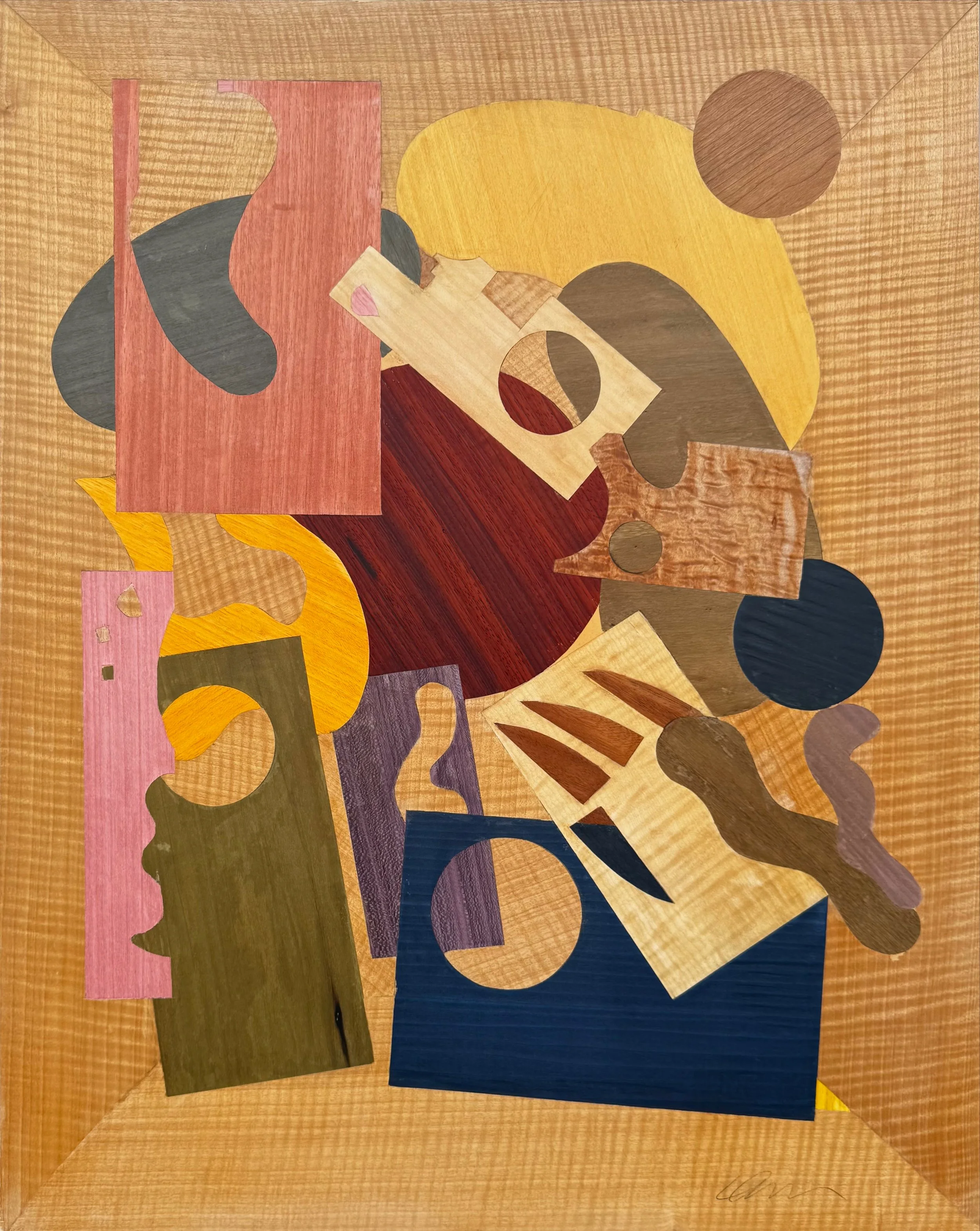 After The Rest Are Gone	 
28" X 38" X 1/2"	 
Wood Inlay