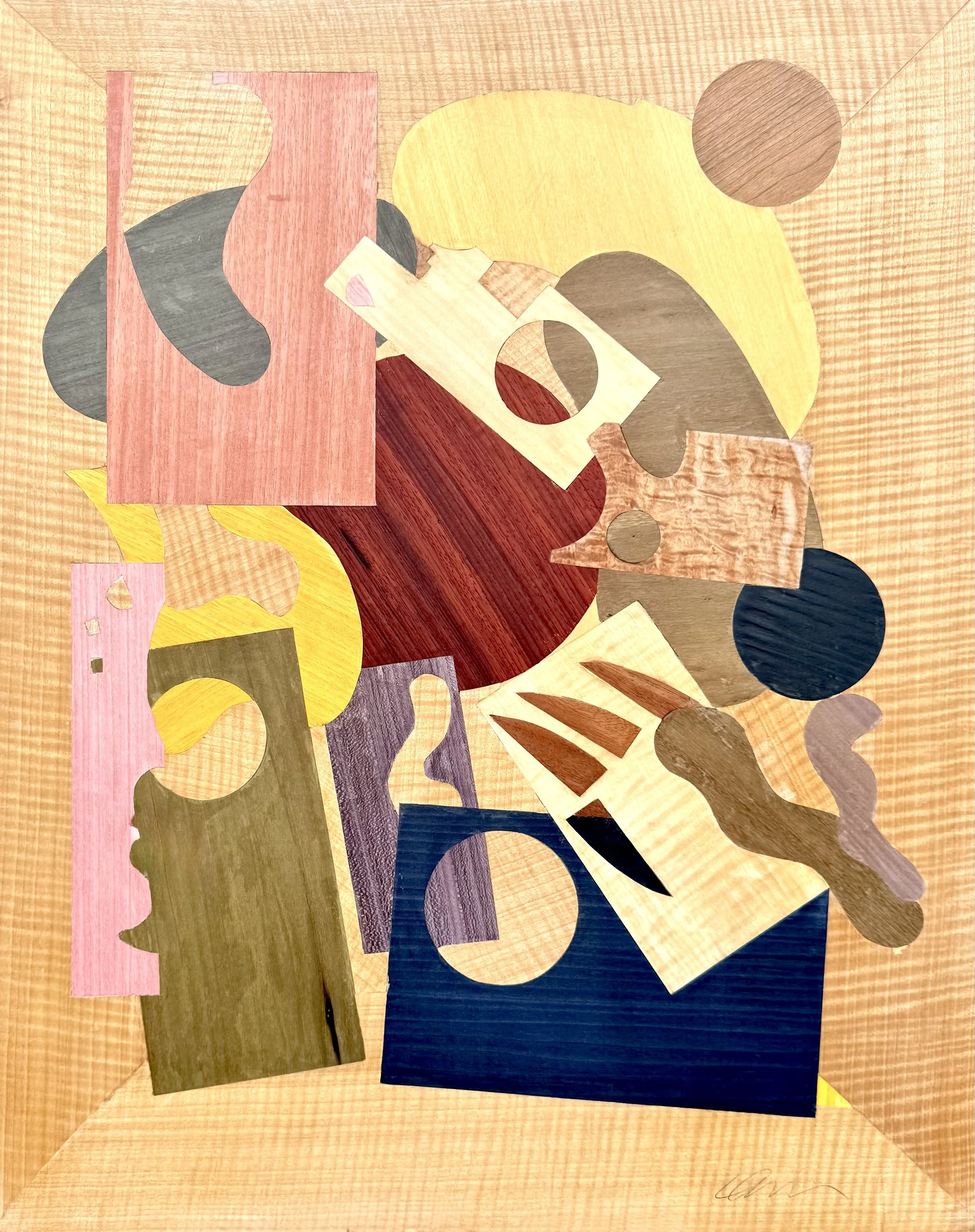 After The Rest Are Gone	 
28" X 38" X 1/2"	 
Wood Inlay