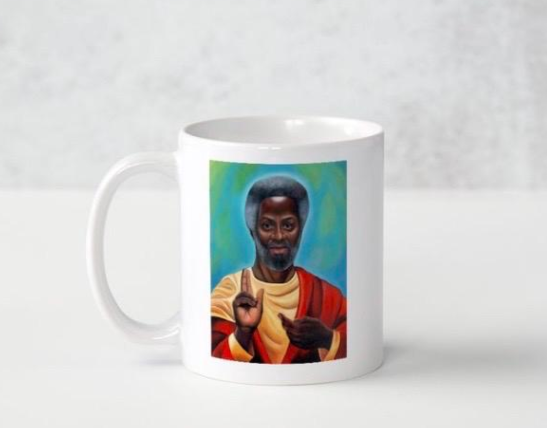 Good Times Black Jesus Original Painting Coffee Mug