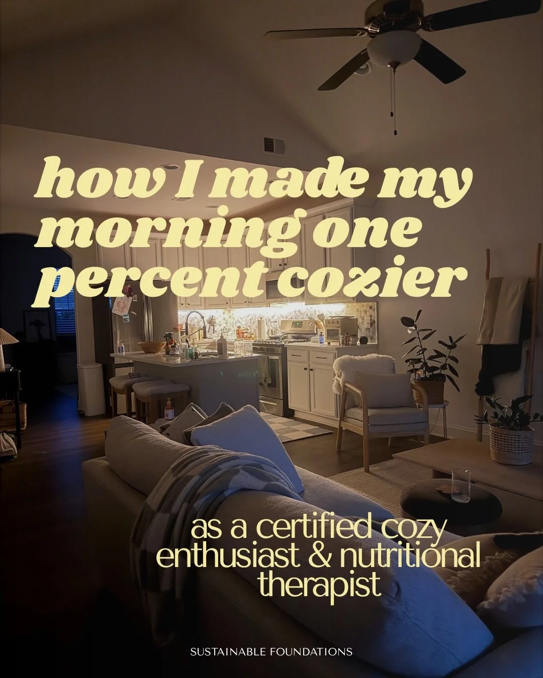 here&rsquo;s your reminder that wellness doesn&rsquo;t have to look like 2 hours in the gym, strict food plans, discipline in every aspect of your life. 

it can look cozy and simple and slow 

small intentional habits really stack up to make all the