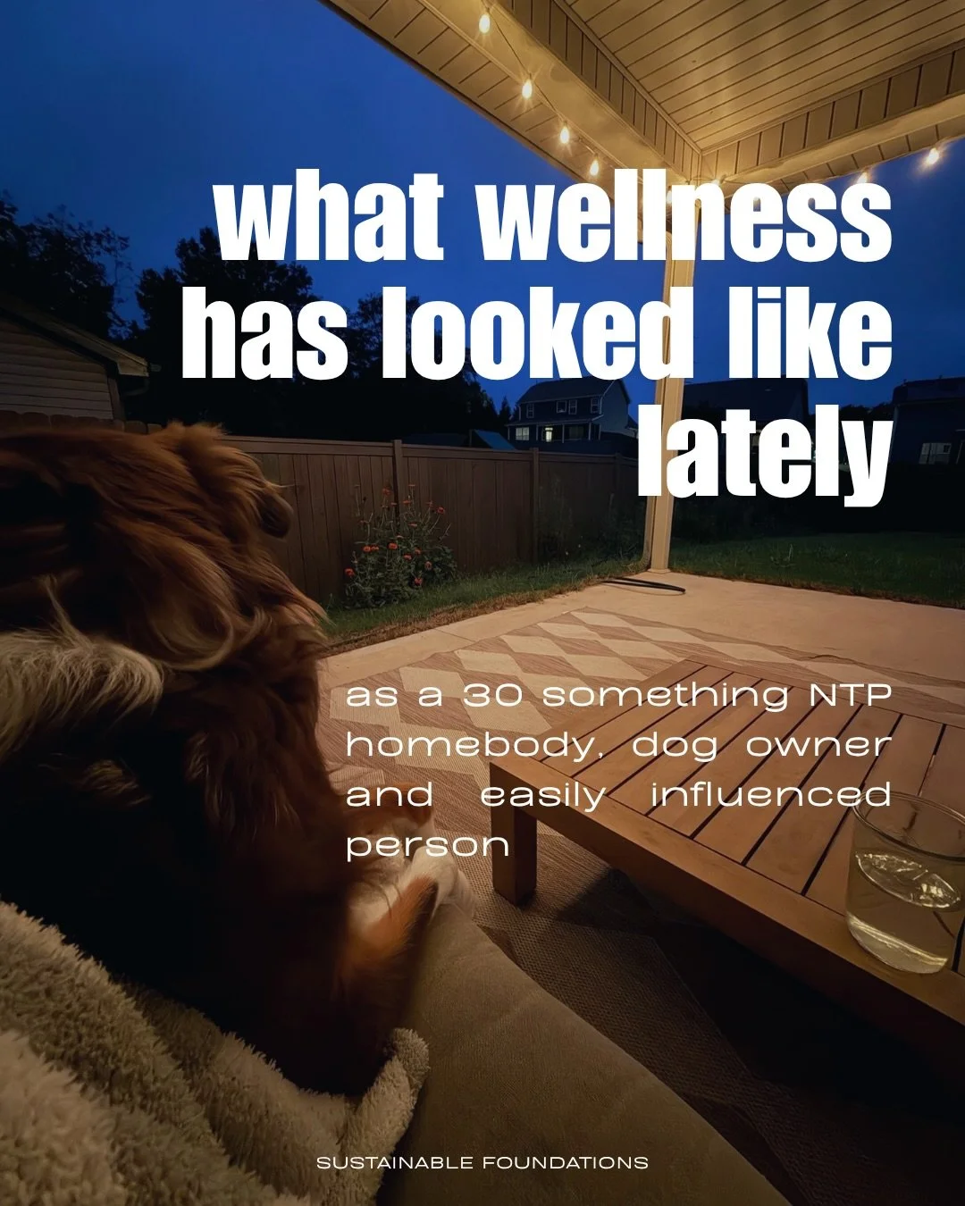 Wellness gets the reputation of being so stringent and disciplined and expensive. And sure it can be all of those things. But it seriously does not have to be.

Wellness is the little things in life adding up to living a life you love and goes beyond