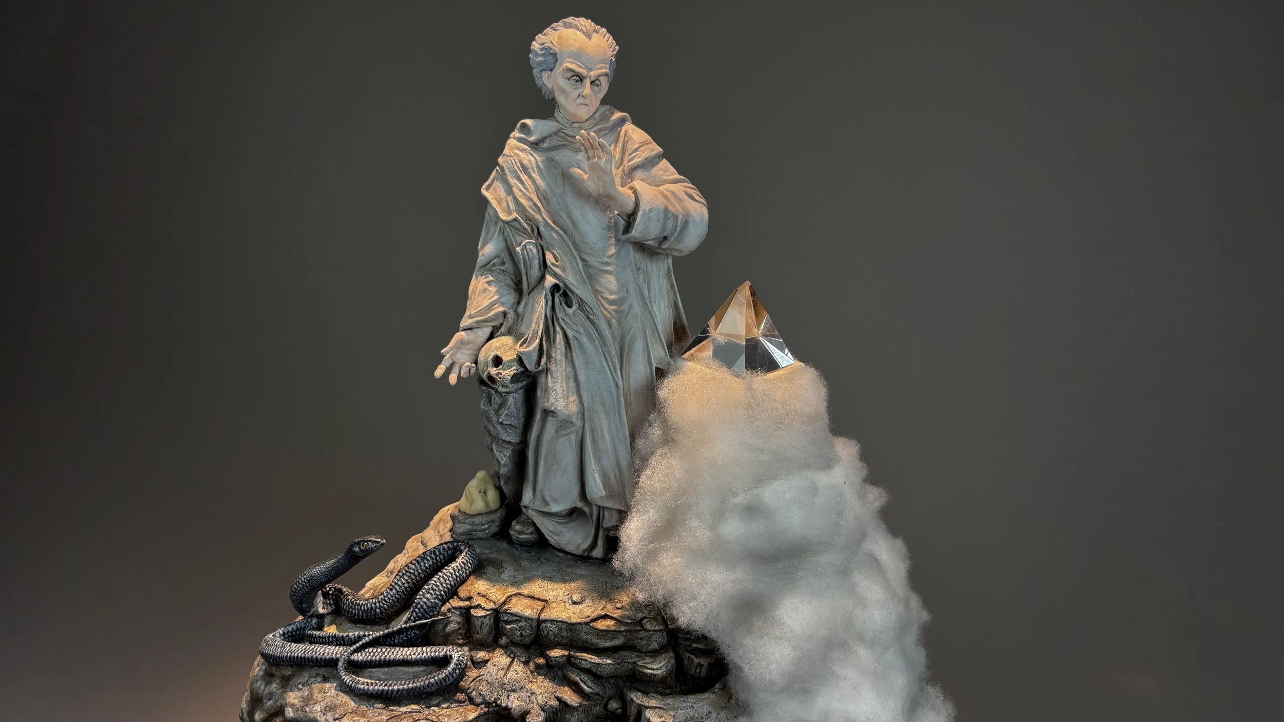 The Necromancer - Mixed Media Sculpture - ©2026 Arnold G. therushsculptor.com