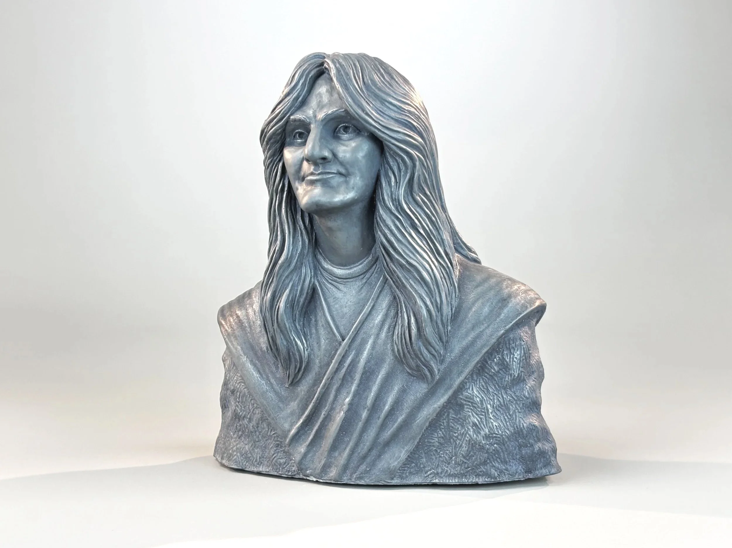 Geddy Lee portrait Sculpture by Arnold G. © 2026 therushsculptor.com