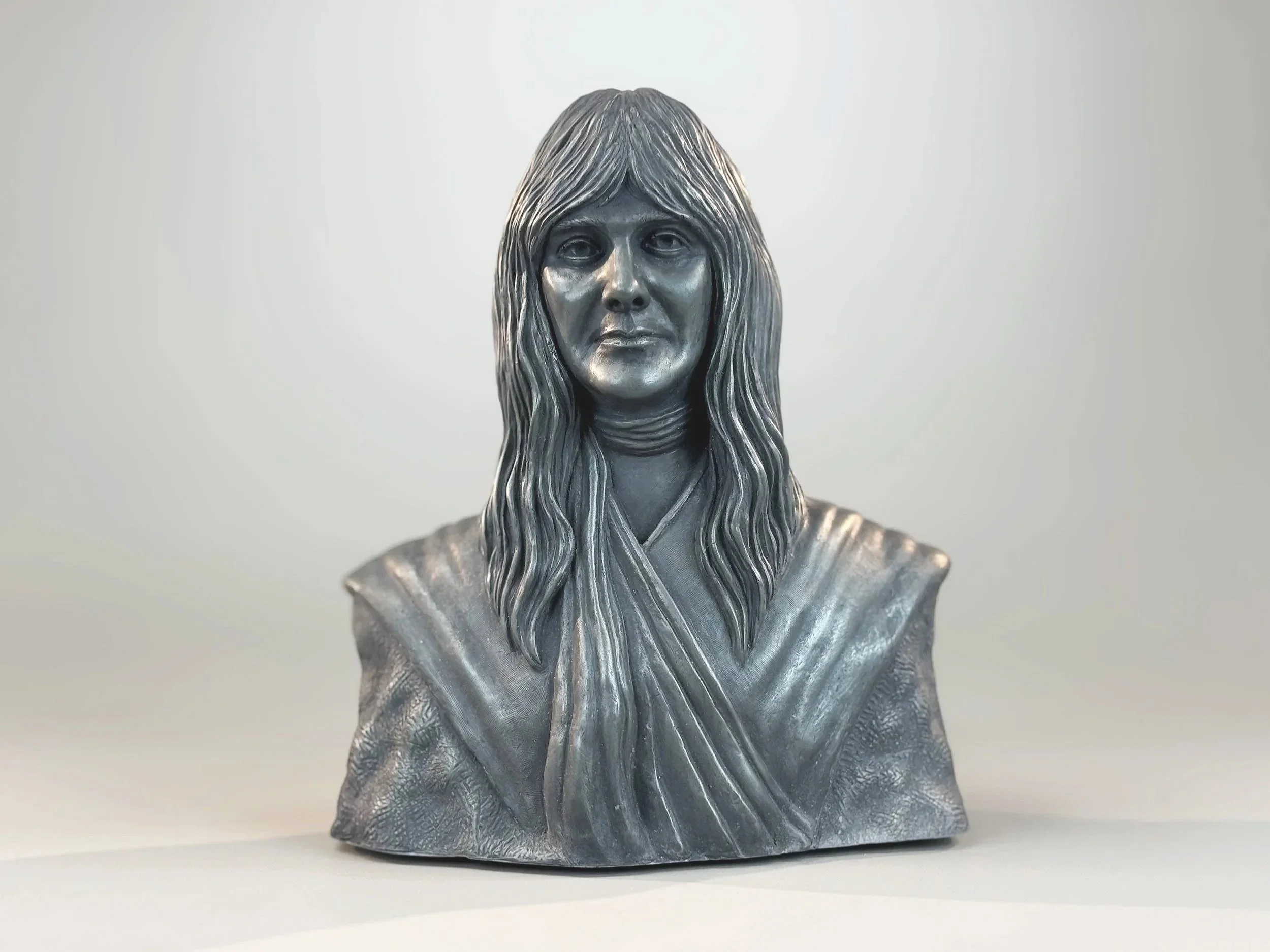 Alex Lifeson portrait Sculpture by Arnold G. © 2026 therushsculptor.com
