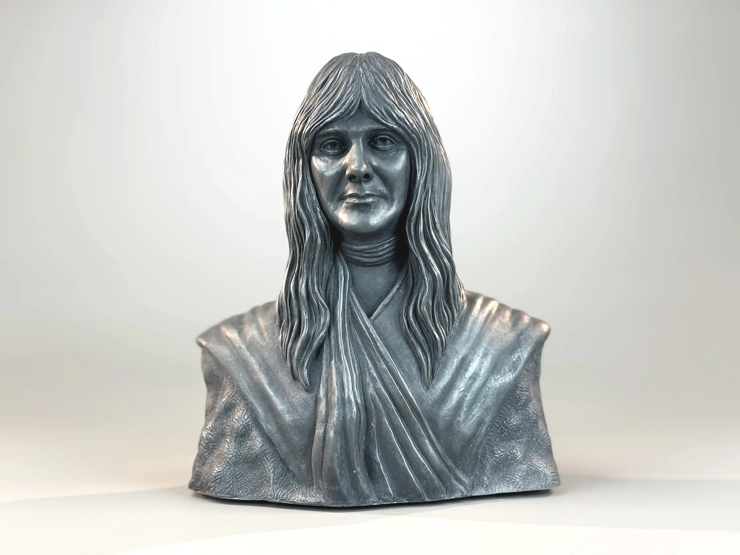 Alex Lifeson portrait Sculpture by Arnold G. © 2026 therushsculptor.com