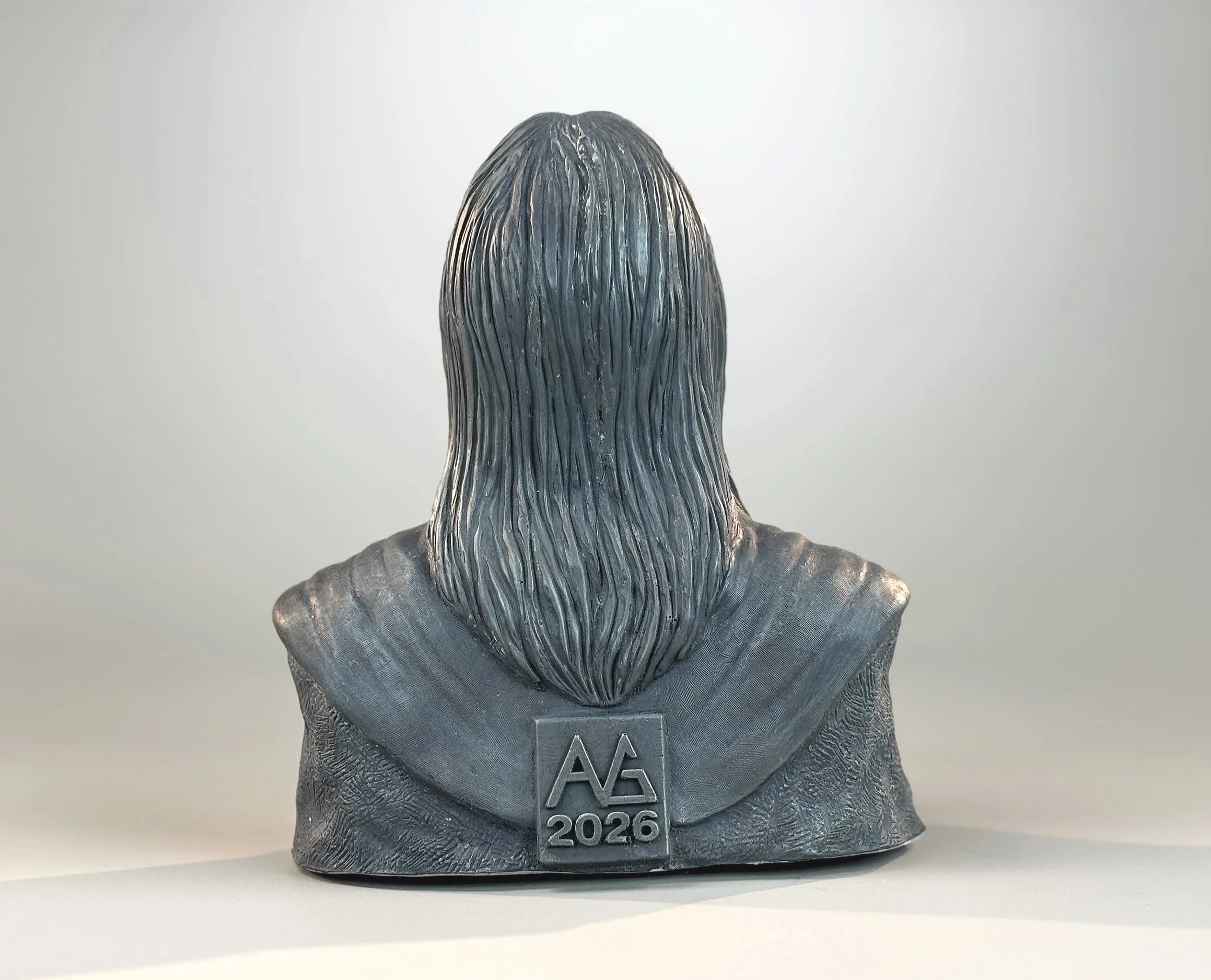 Alex Lifeson portrait Sculpture by Arnold G. © 2026 therushsculptor.com
